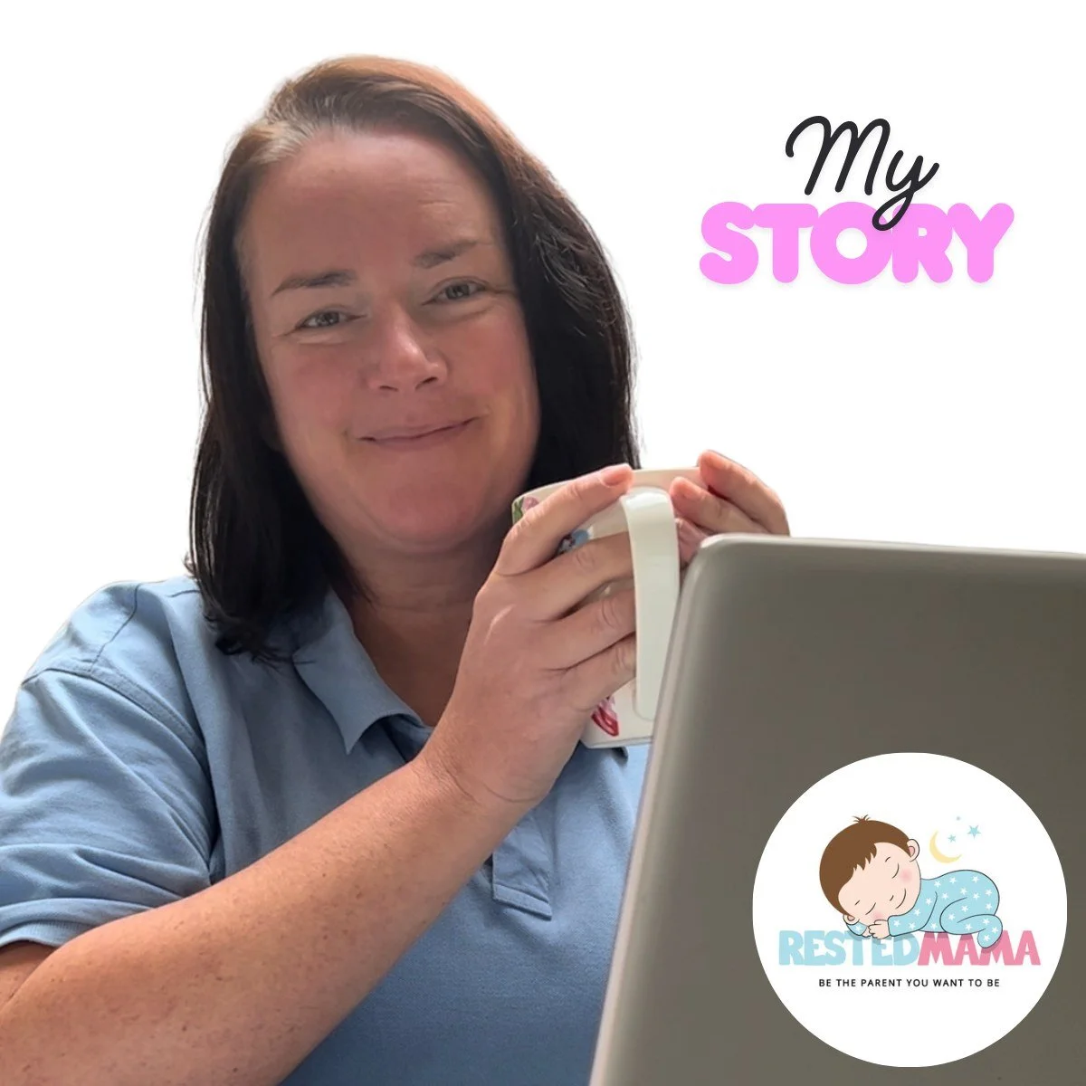 A lot of you are new here, so here&rsquo;s the story behind Rested Mama&hellip; 🌙

Back in 2018, I was on maternity leave with my second son.
And his sleep? It completely broke me.

Months of exhaustion, overwhelm, and wondering how I was supposed t