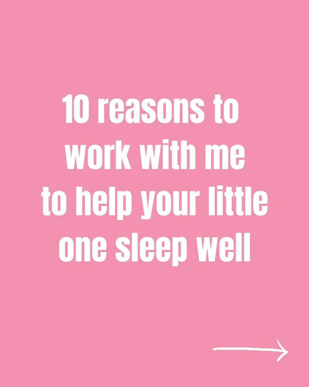 10 Reasons To Work With Me...

1️⃣ To avoid controlled crying. I&rsquo;ll give you a choice of step by step methods to help your little one self settle without leaving them to cry.

2️⃣ So that you stop second guessing. I&rsquo;ll put together an eas
