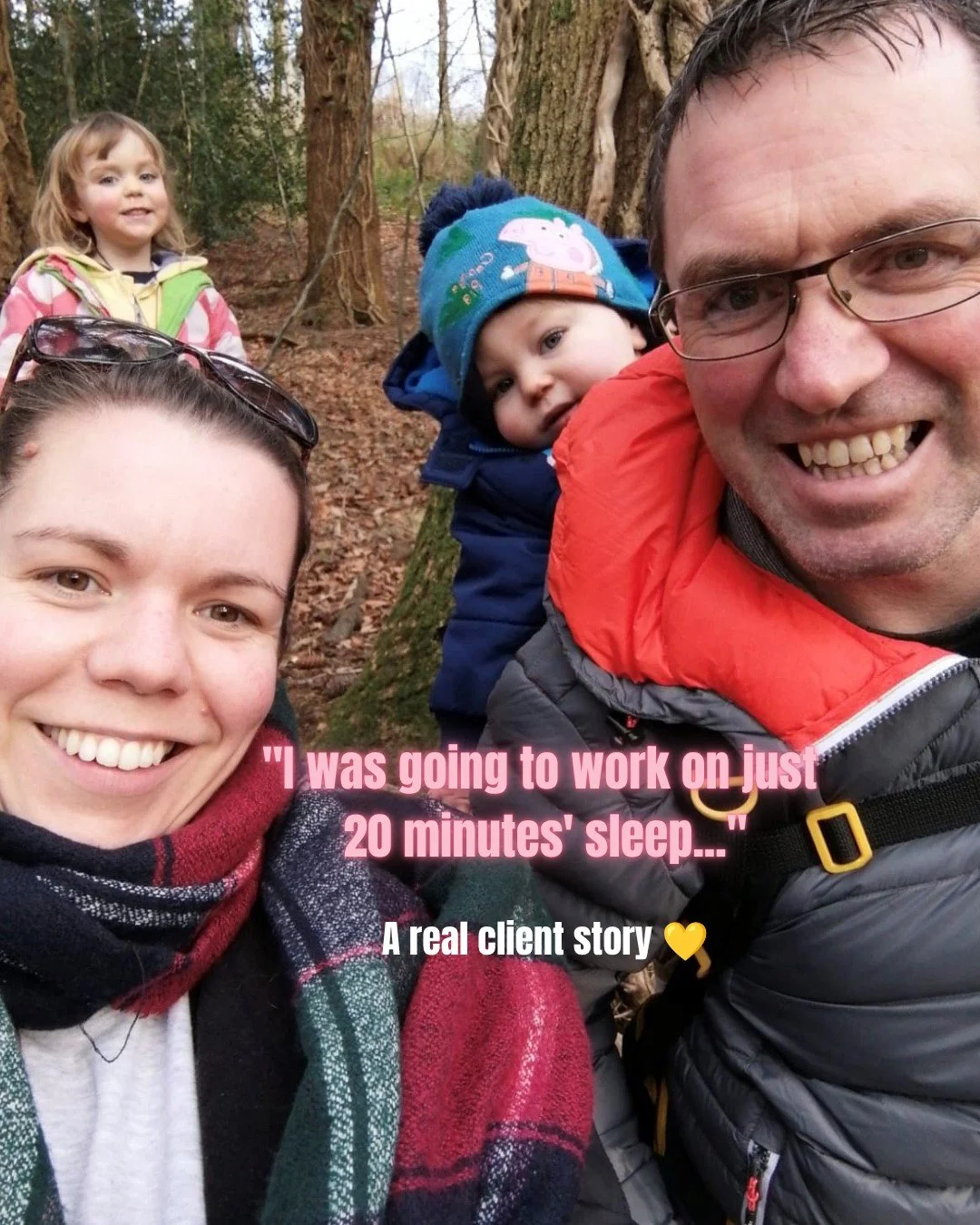 "I was going to work on as little as 20 minutes' sleep." 💛

I honestly don't know how Seren kept going.

When she first got in touch, both of her children were waking during the night.

She described them as playing a game of tag team.

Ju