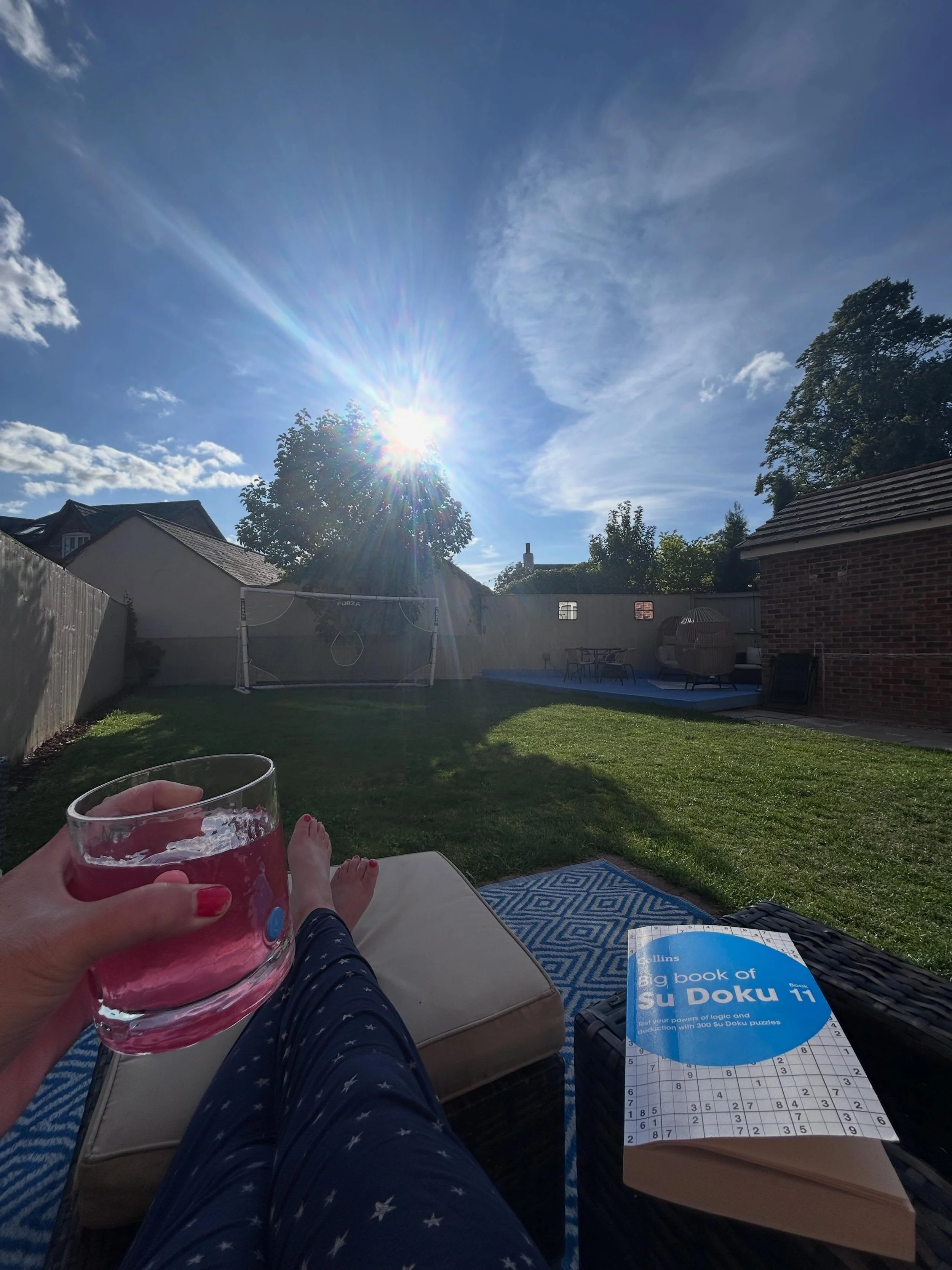Why wouldn&rsquo;t you work on your child&rsquo;s sleep now, so you can actually enjoy summer evenings like this? 🌅

Because summer evenings are supposed to be lovely, aren&rsquo;t they?

The children are finally in bed.

You pour yourself a drink, 