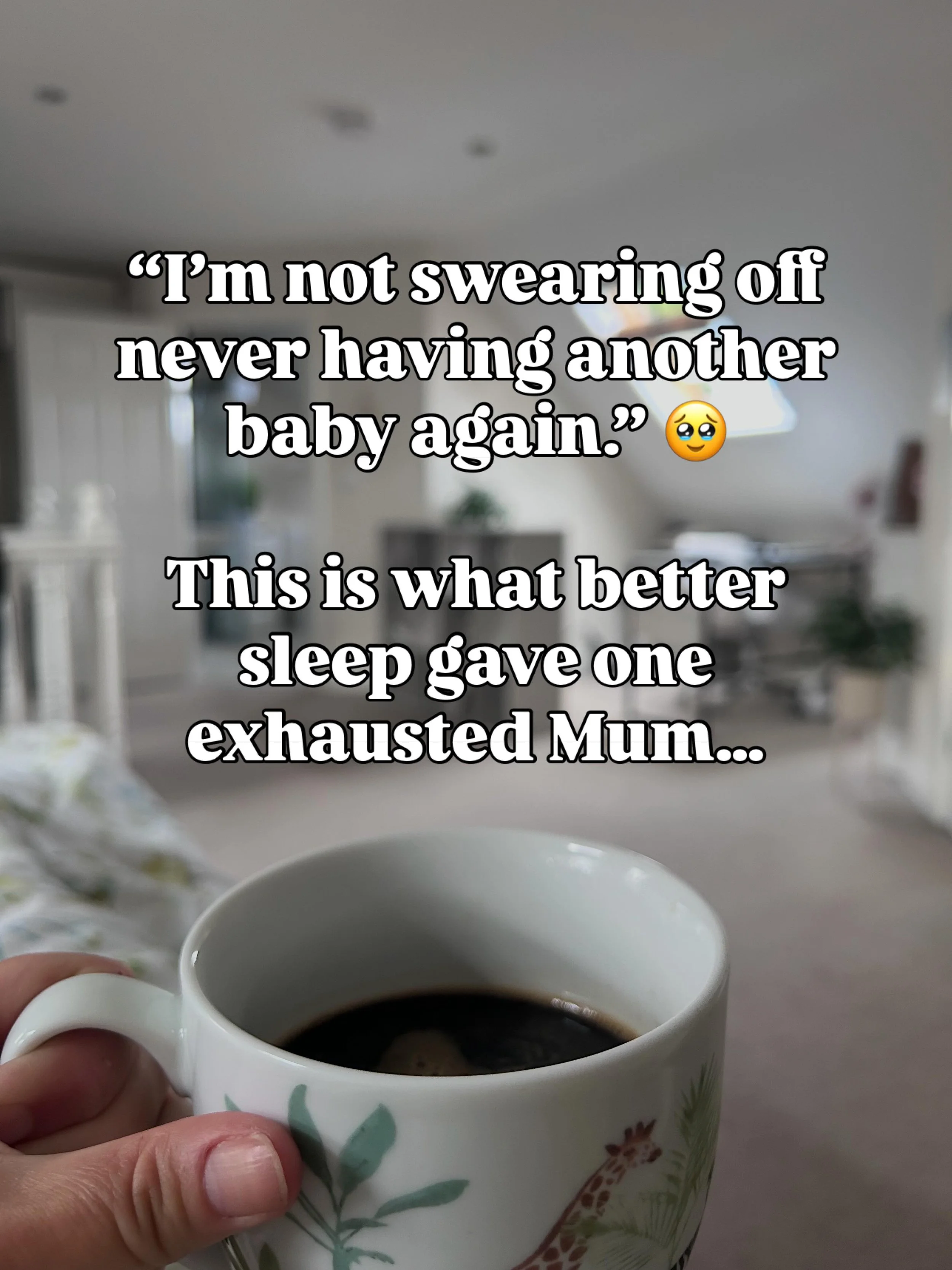&ldquo;I&rsquo;m not swearing off never having another baby again.&rdquo; 🥹

When Daisy from London first contacted me, her 11-month-old daughter&rsquo;s sleep had been getting progressively worse.

She was waking around 4 times a night, heavily rel
