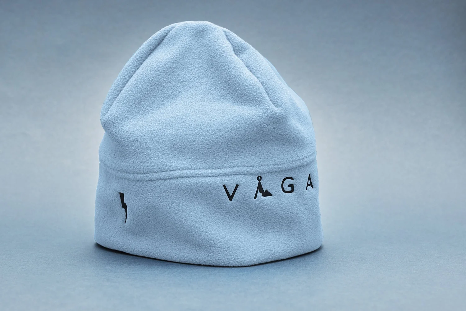 blue fleece beanie