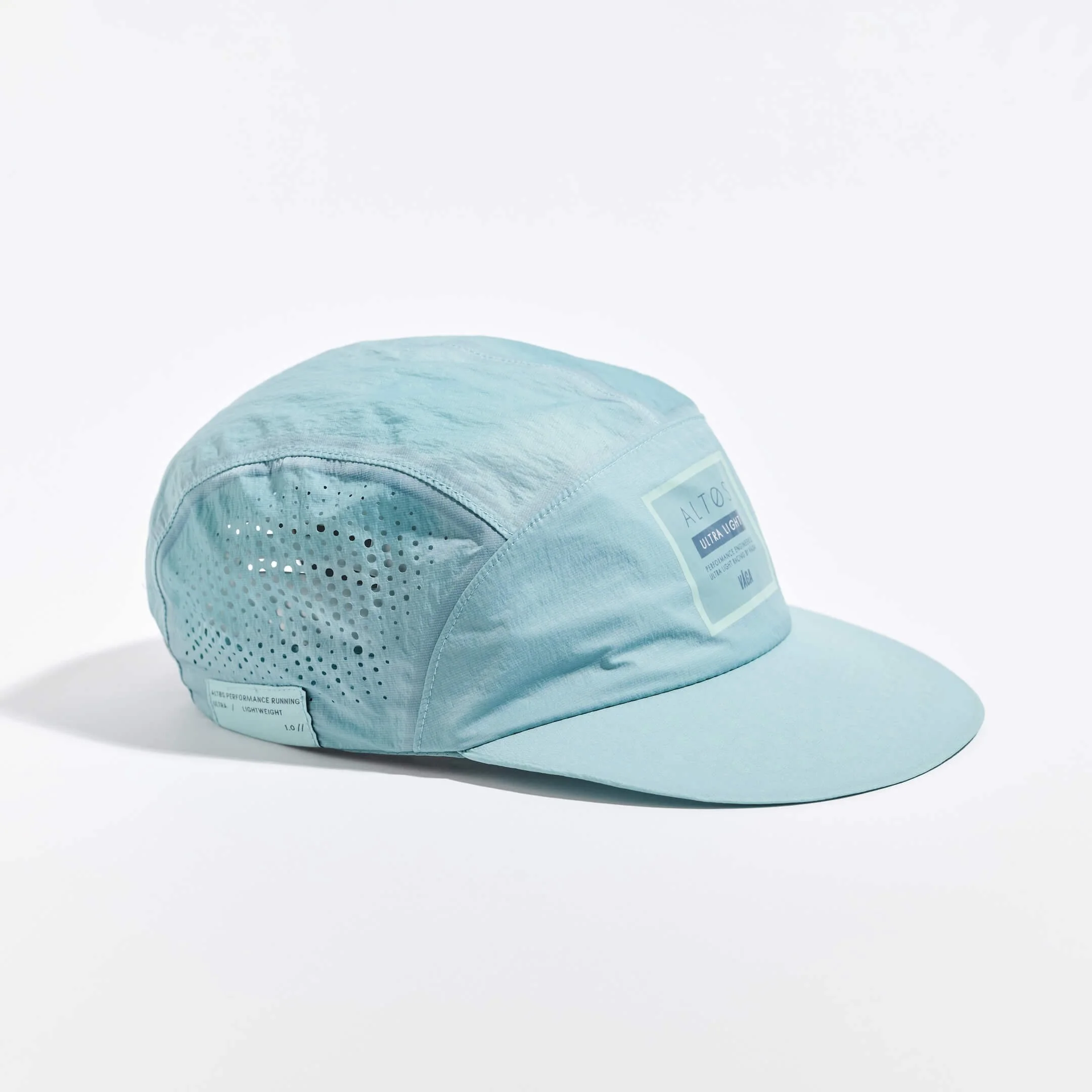VAGA ALTOS Running Cap in Teal Angle.jpg