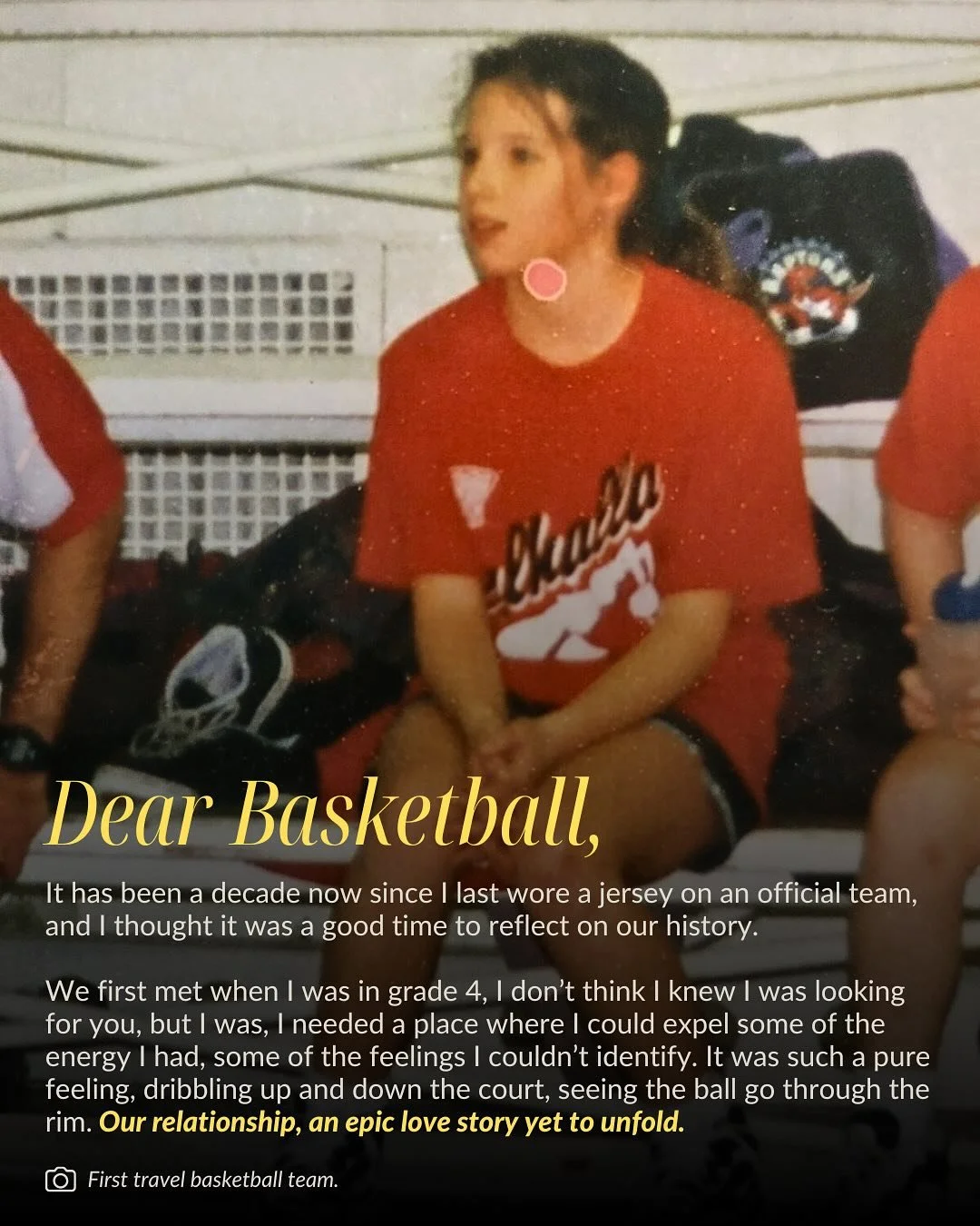 An open letter to Basketball. 🏀 A decade away from the court. 💚

Last slide: The last pro game in Madrid.