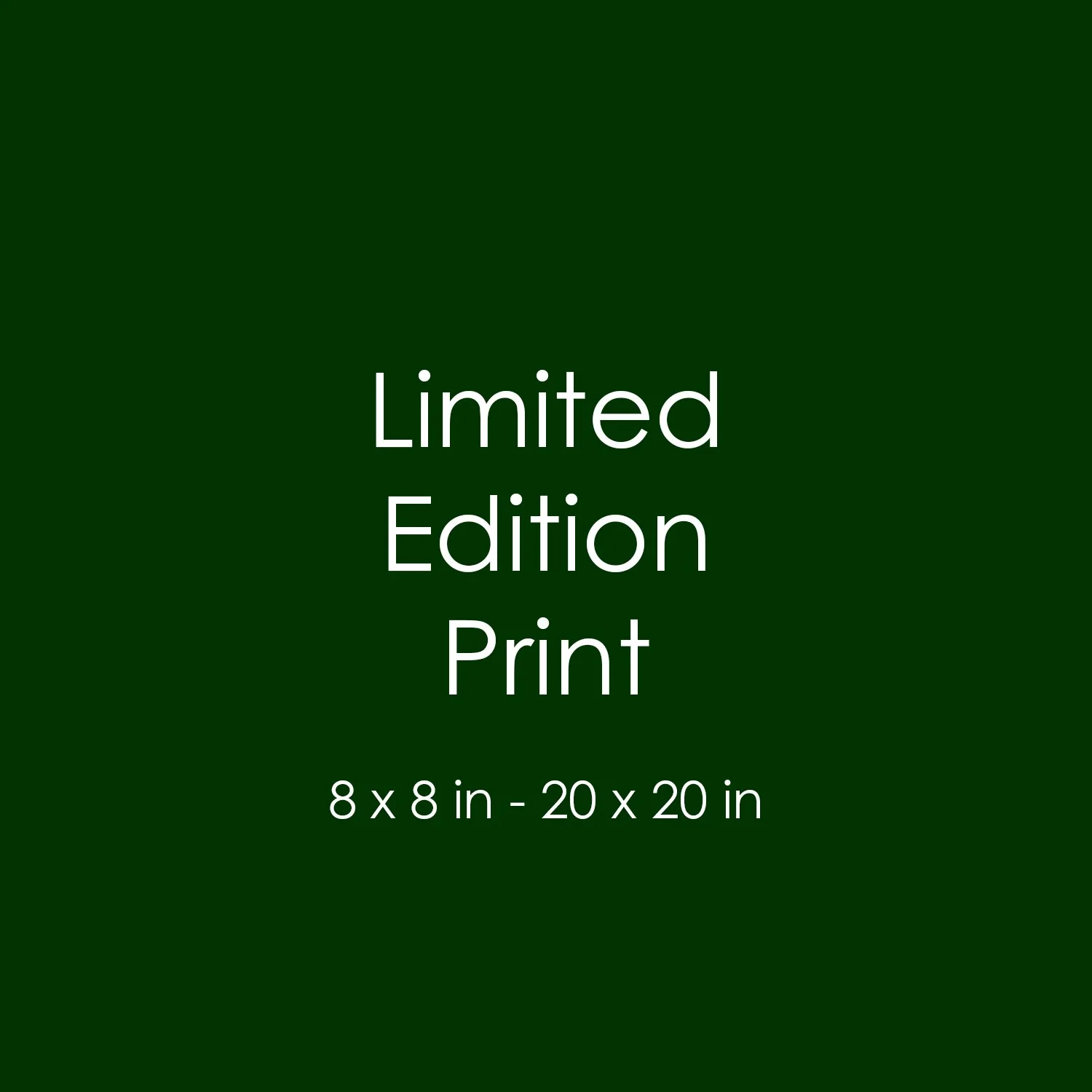 Limited Edition Fine Art Print