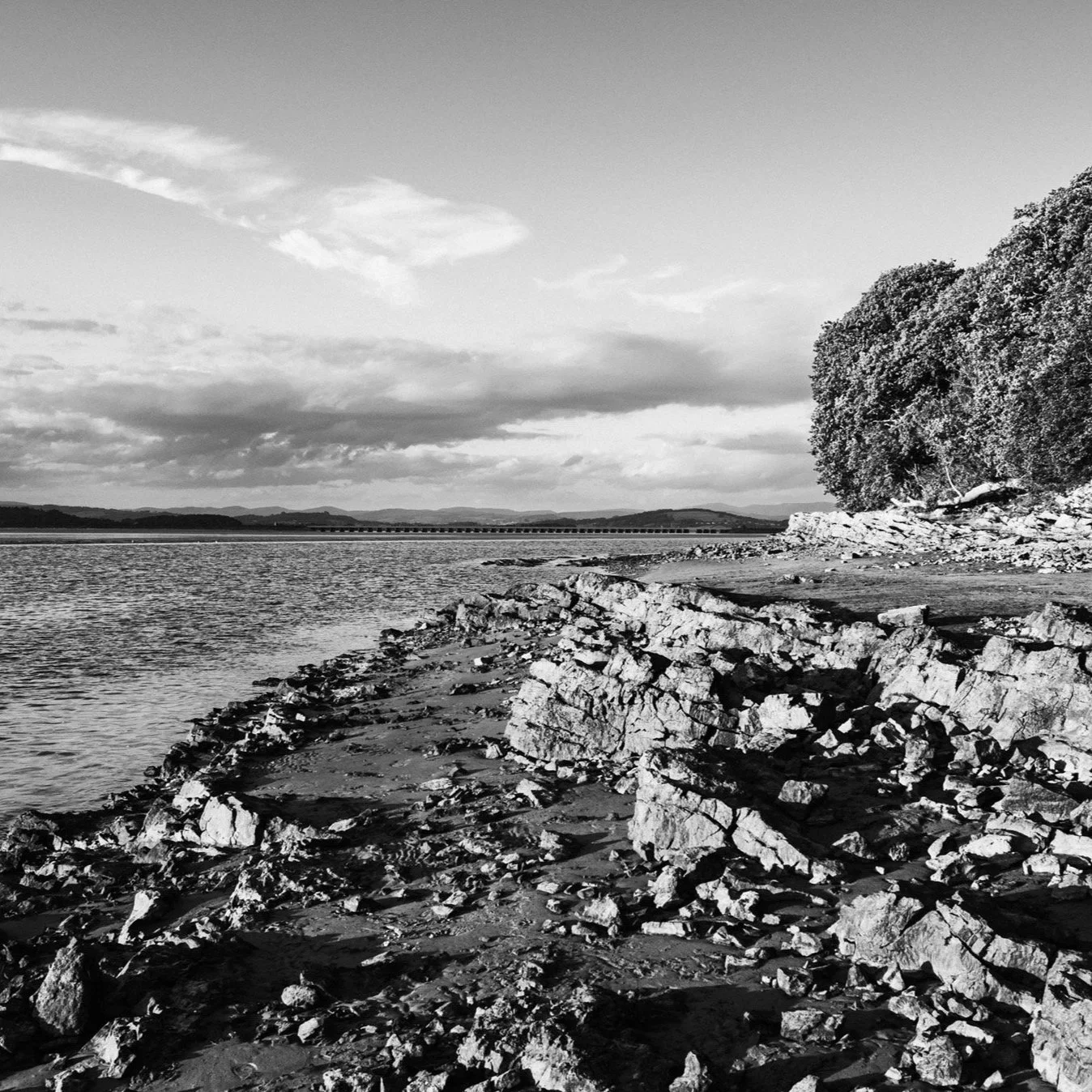 (250809-D004) Evening light on the shore, Arnside (LtdEd.50)