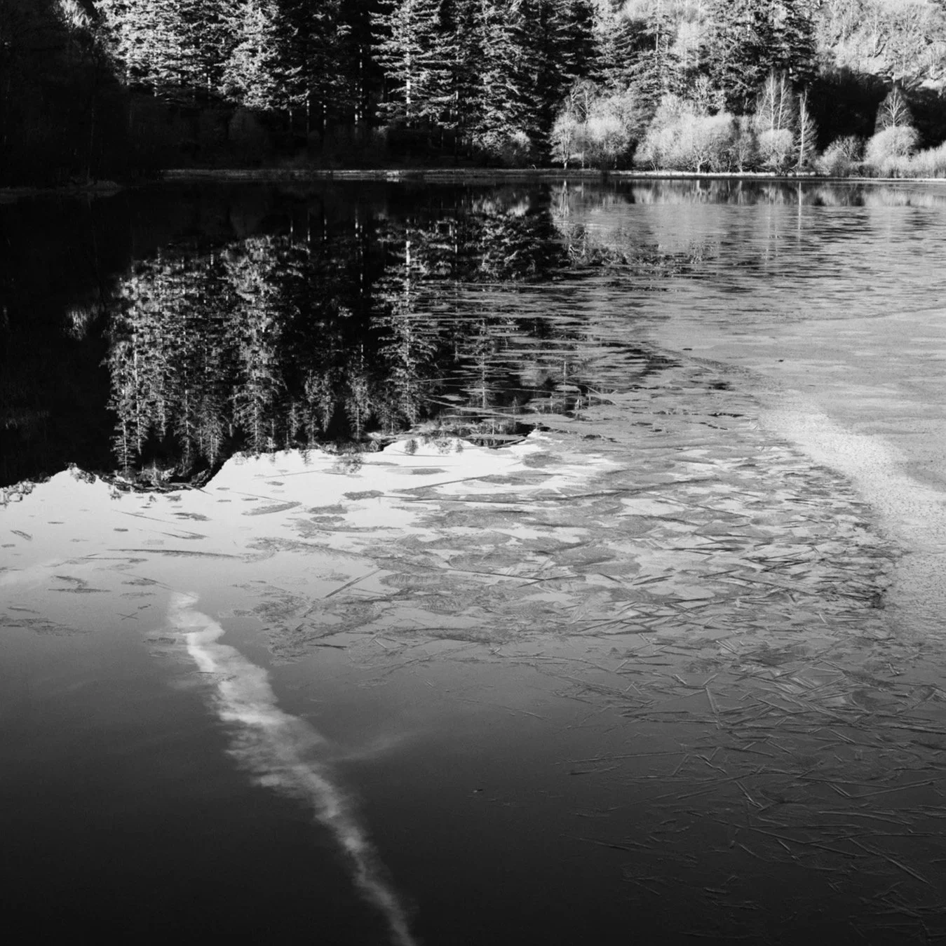 (250116-D010) Ice at sunset, Yew Tree Tarn (LtdEd.50)