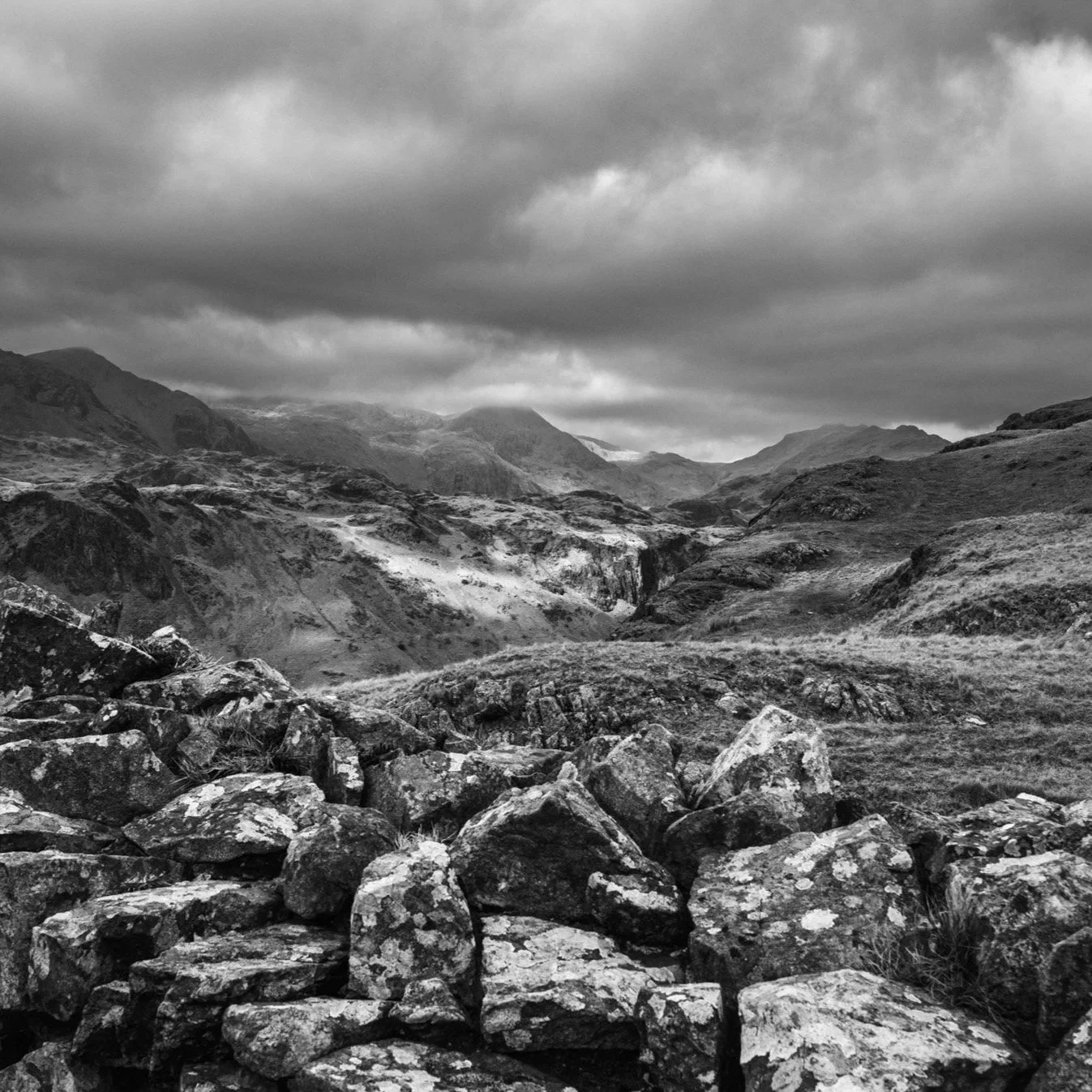 (250326-D001) Scafell from the ruins of Hardknott Roman Fort (LtdEd.50)