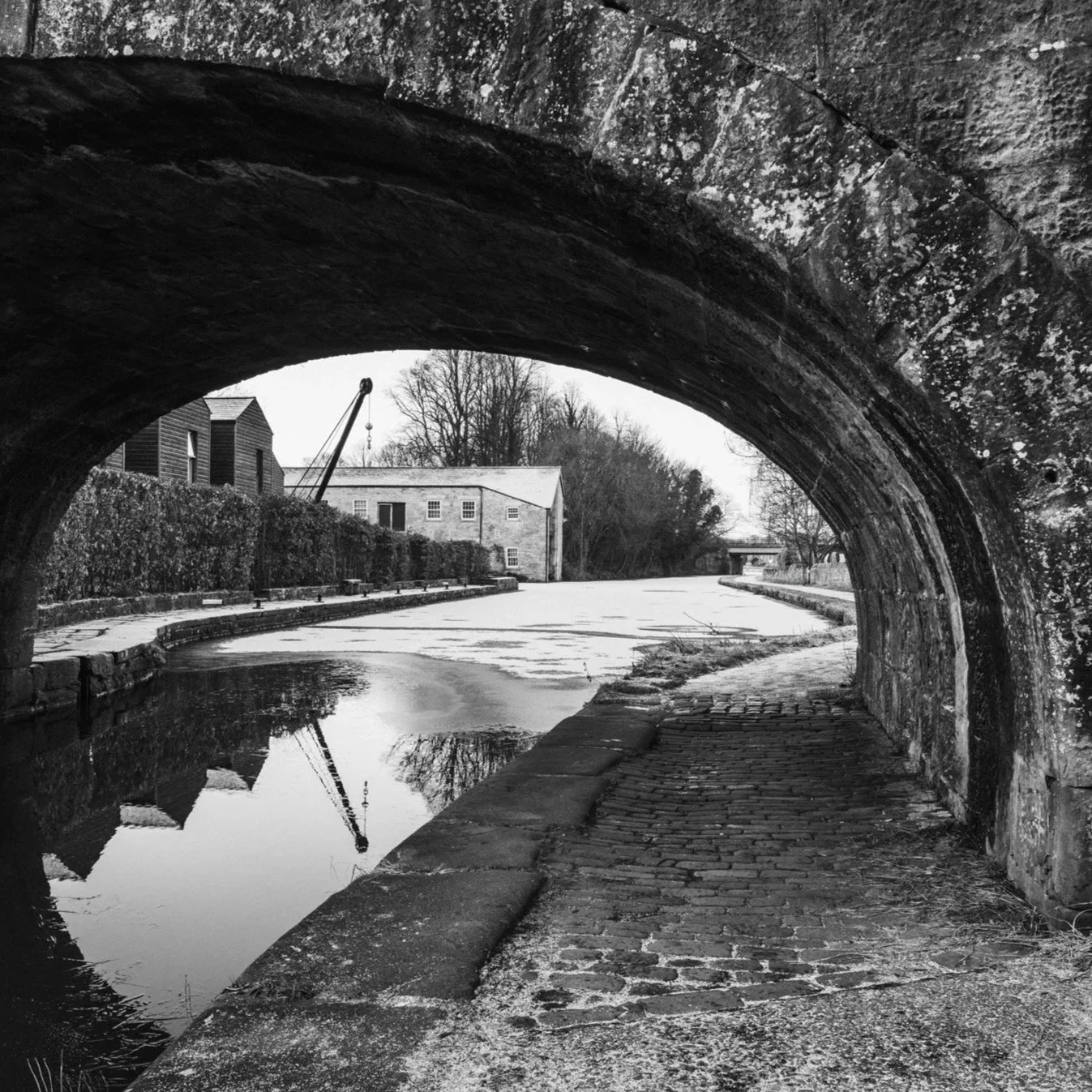 (250109-D006) Basin Bridge 97 in winter, Lancaster Canal (LtdEd.50)