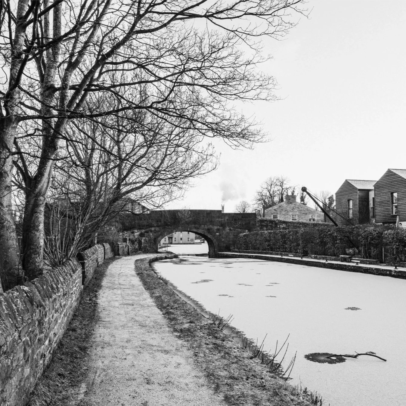 (250109-D005) Basin Bridge 97 in winter, Lancaster Canal (LtdEd.50)