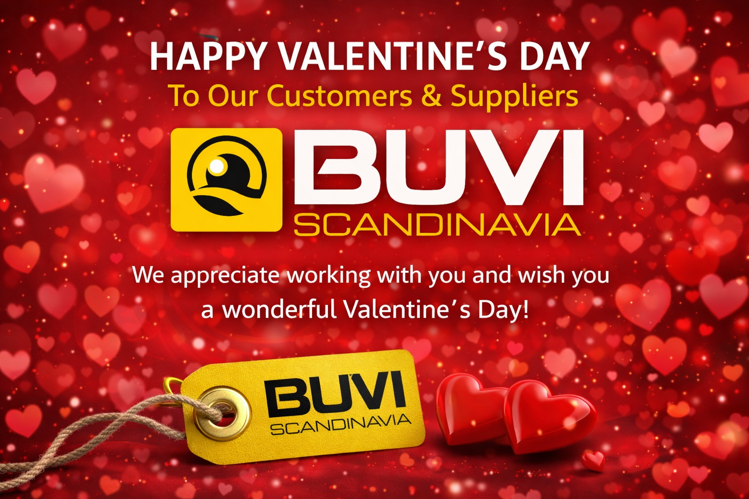 Happy Valentines Day  - BUVI Scandinavia