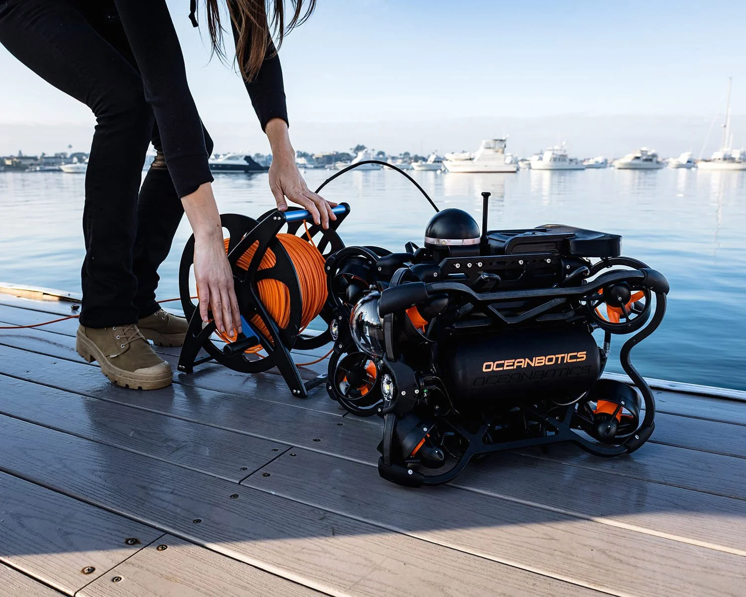 150 m kopparlina (standard) – 495 fot höghållfast kopparlina ingår – Uppgradera när som helst.