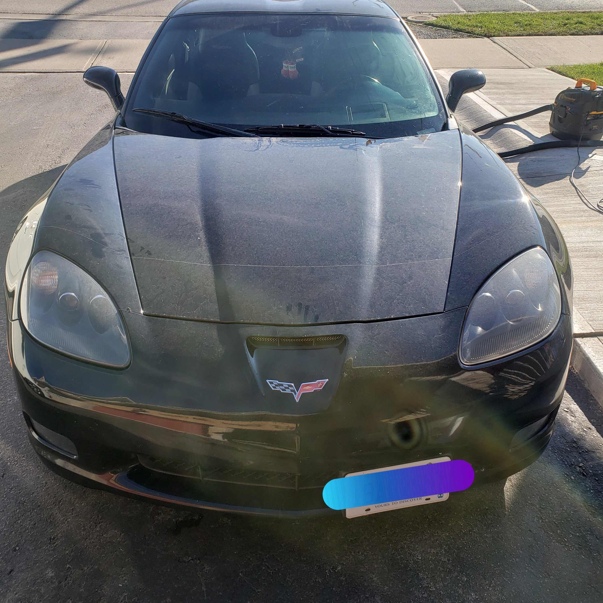 corvette exterior service. requires basic wash and wax application.