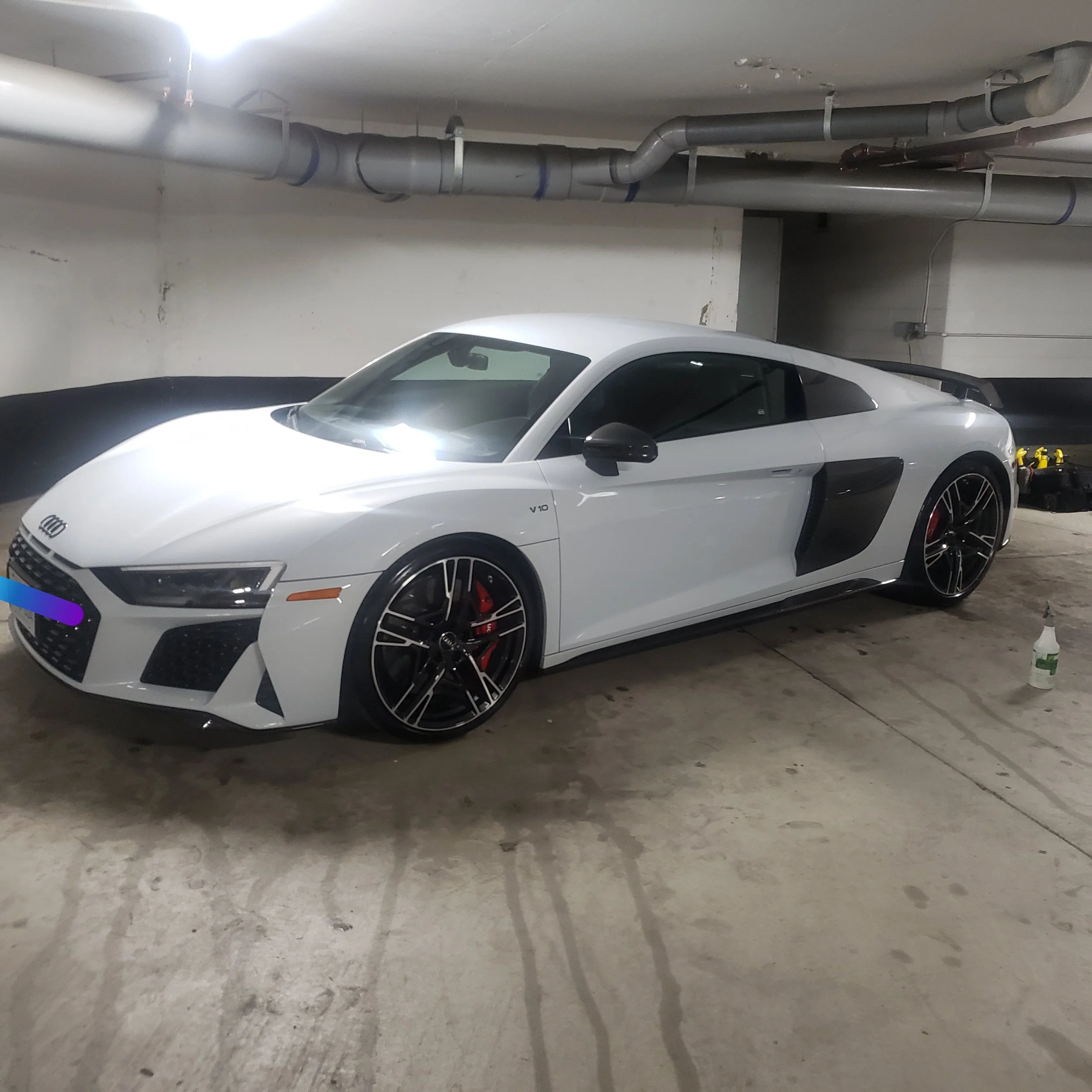 Audi R8 after receiving full interior and exterior mobile detail