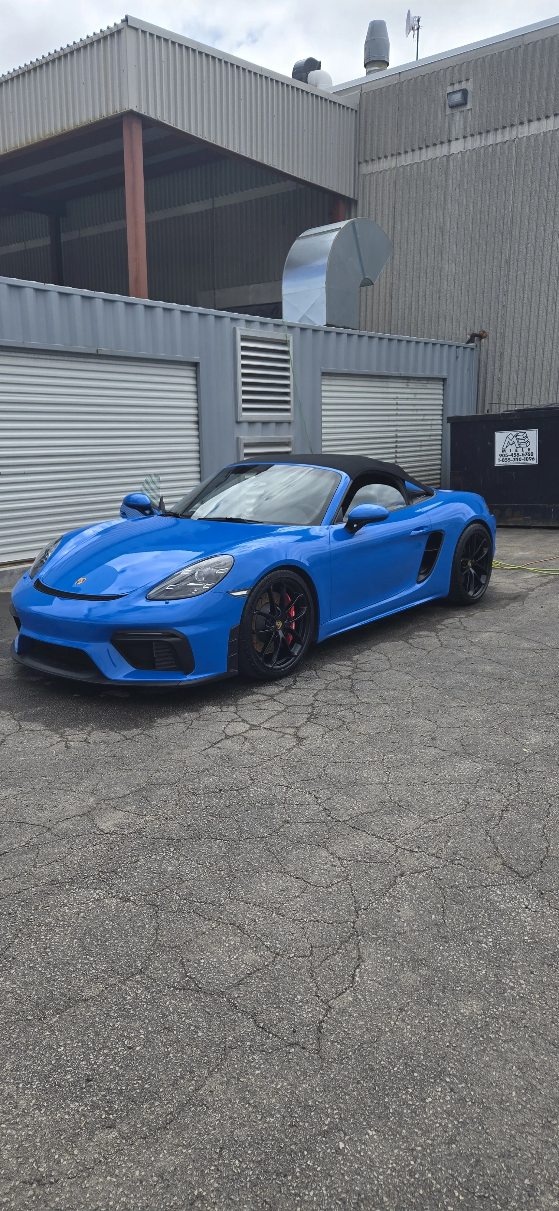 Luxury Porsche Cayman after receiving express detail service 