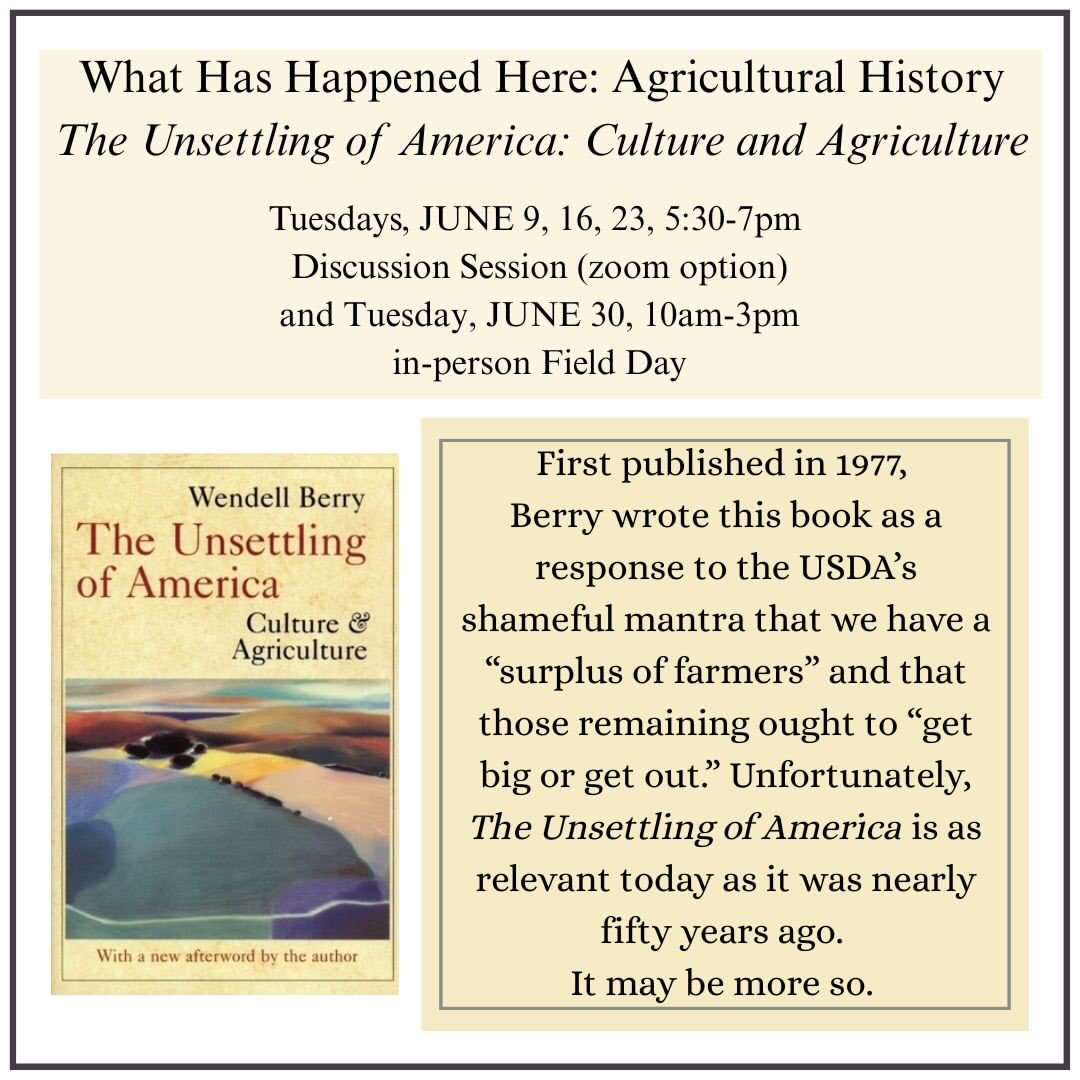 So excited about this 🥳

@theberrycenter
&bull;
Friends, we are delighted to share some of the wonderful Summer course offerings from our colleagues at The Berry Center Farm &amp; Forest Institute!  First up this June marks the return of our group s