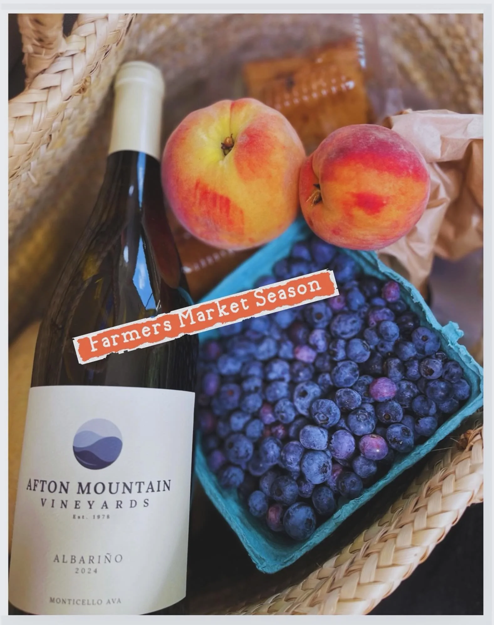 Saturdays are for morning farmers market strolls and slow afternoons 🥂☀️ The perfect recipe for a summer day in the mountains ⛰️ 

#farmersmarket #shoplocal #virginiaisforfarmersmarketlovers #nelsoncounty #nofarmsnofood