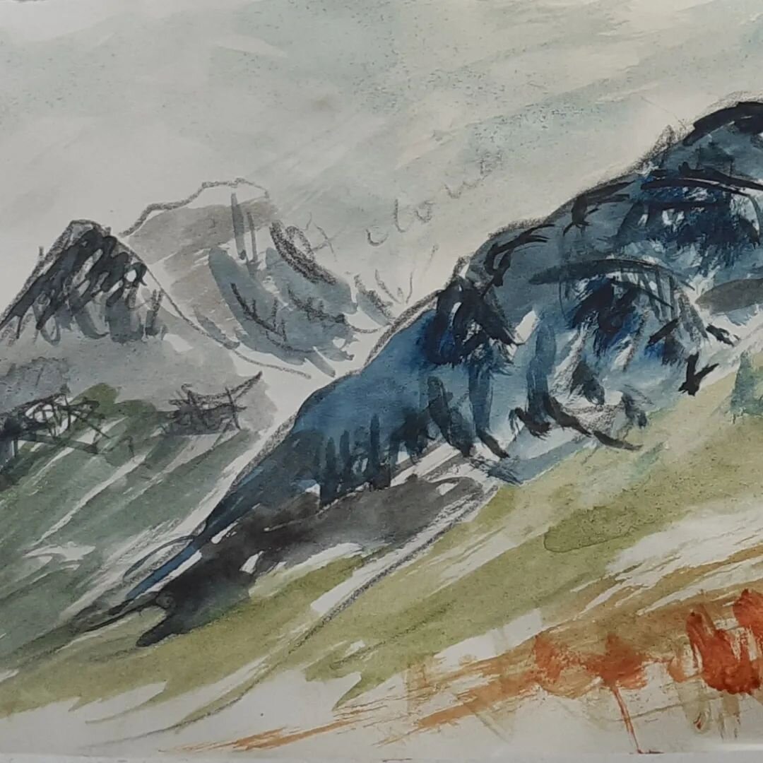 A few rough sketches as I crossed Rannoch Moor towards Glencoe, yesterday. Rain and cloud!
#westhighlandway #glencoe #rannochmoor #Scotland #sketches