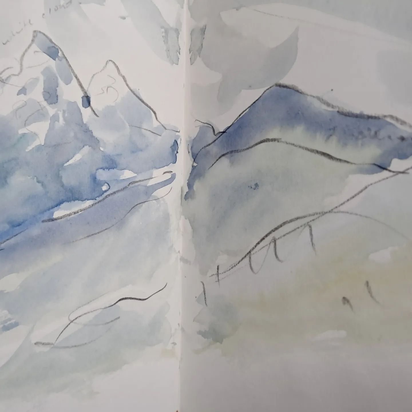 Rainy train journey to the valais. Can't resist the view though!
#switzerland #mountains #watercolour #valais #viewfromtrain
