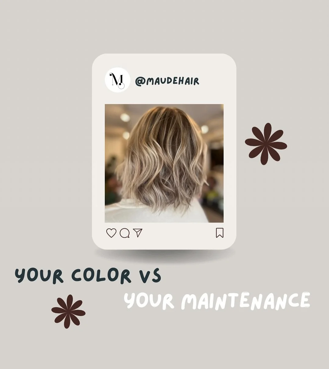 Everyone&rsquo;s color journey is different but before you make the jump into something new here are some points to keep in mind 

📞Call or text Maude Salon to book your next appointment! 
#herndonvirginia #dmvhairstylist #colormaintenance #coloredu