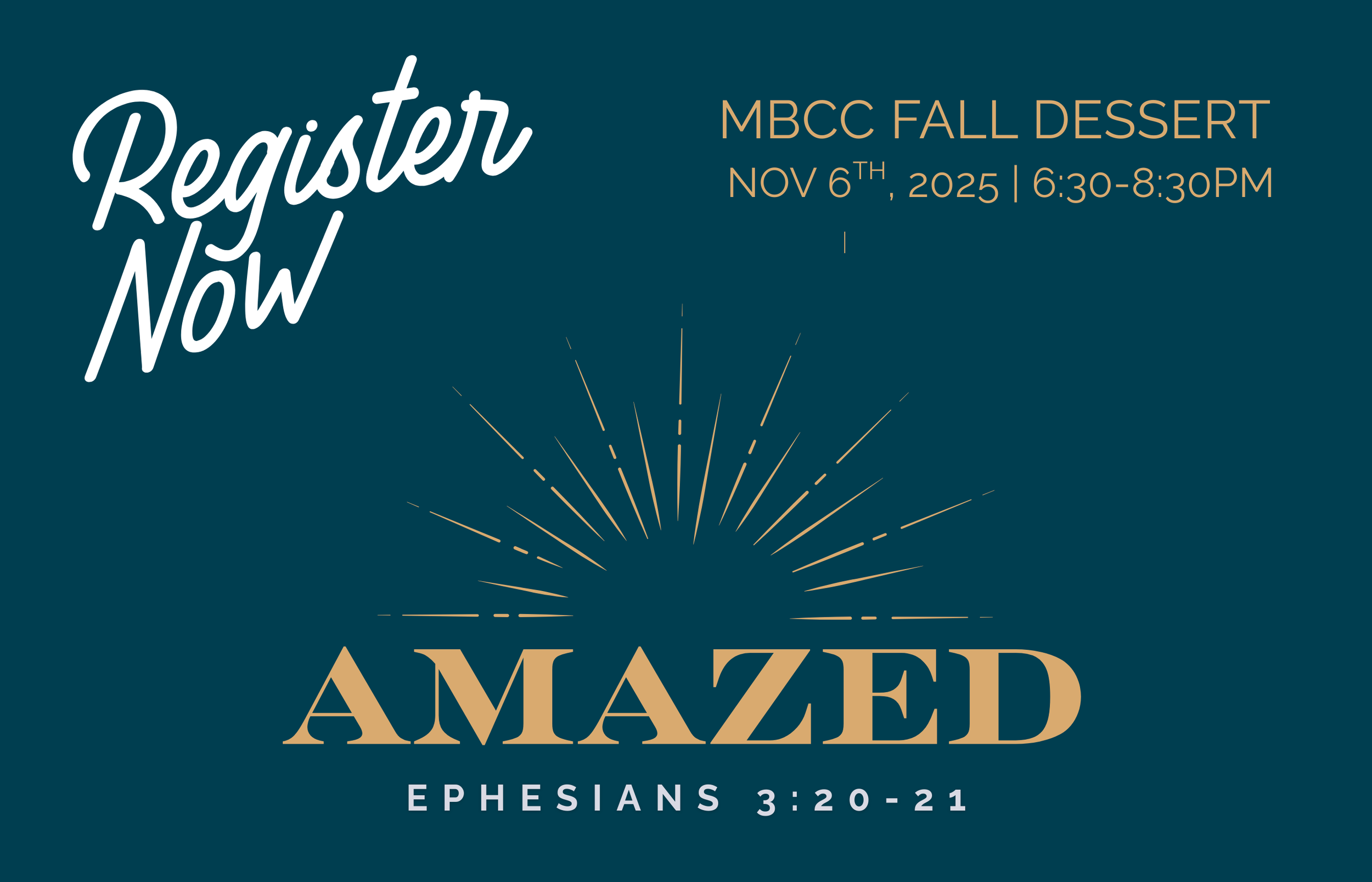 2025 MBCC Fall Dessert Fundraiser