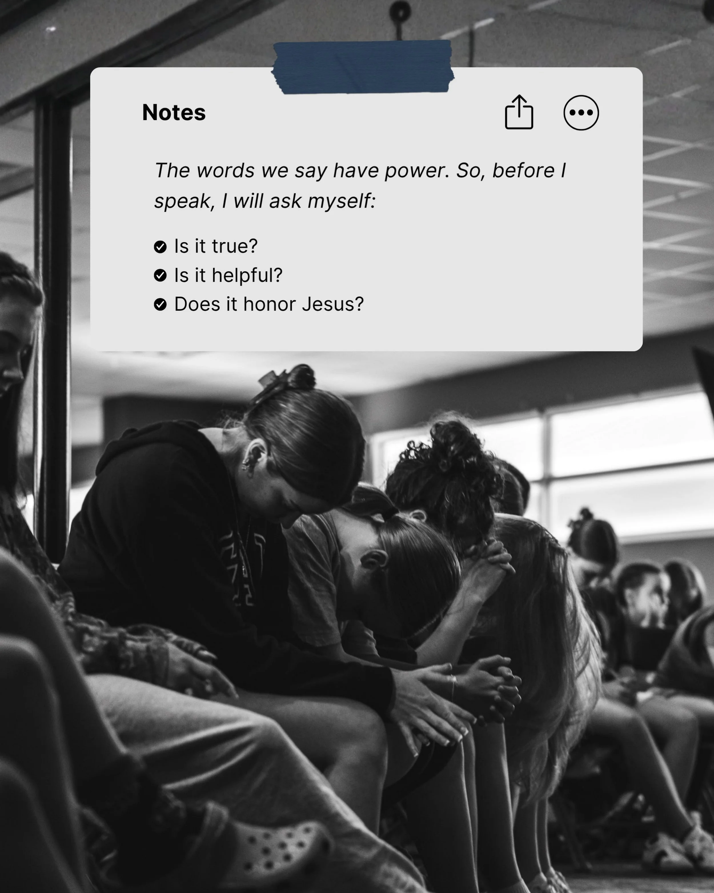 Last night at Refuge, we continued our study of the book of James by kicking off a new chapter! James 3:1-12 talks about how words have power, and challenges us to think before we speak. Let&rsquo;s go out this week and look for opportunities not jus