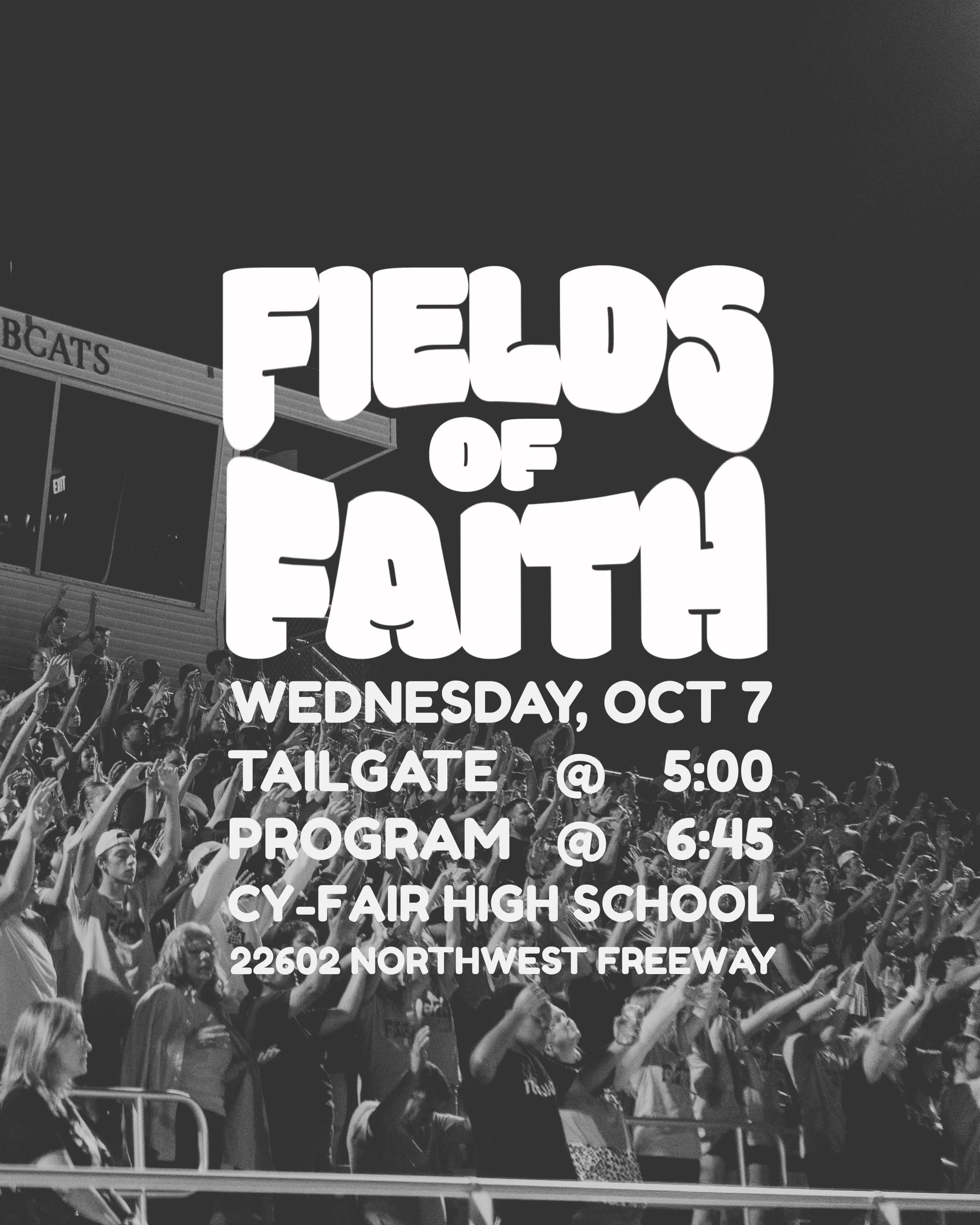 TOMORROW TOMORROW TOMORROW! We can&rsquo;t wait to see you at Fields of Faith tomorrow!!!! Here&rsquo;s what you need to know:

🏈 Still need a FREE FOF shirt!? We have some available for pick up at the church&rsquo;s front desk OR you can grab your 