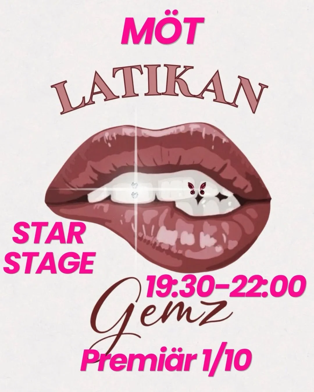 M&Ouml;T @latikangemz ⭐️

Hej!! Jag heter Jaqueline och driver Latikangemz, d&auml;r jag g&ouml;r tandsmycken och avtryck f&ouml;r Grillz h&auml;r i G&ouml;teborg.

Jag har h&aring;llit p&aring; med tandsmycken sedan 2023 och &auml;lskar verkligen at