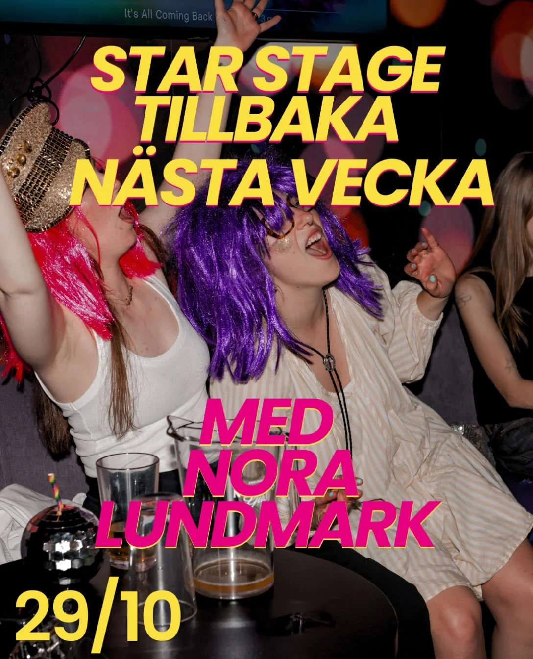 STAR STAGE🌟
P&aring;grund av sjukdom s&aring; &auml;r STAR STAGE denna veckan tyv&auml;rr inst&auml;lld men frukta inte! F&ouml;r n&auml;sta vecka k&ouml;r vi igen med sista planerade STAR STAGE (iallafall f&ouml;r nu😉)

D&aring; &auml;r @noralundm