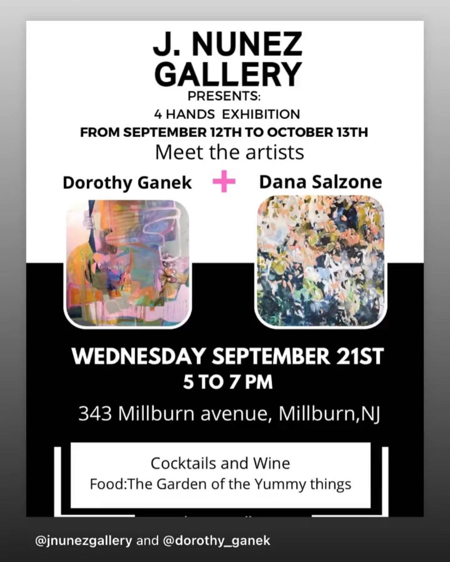 Save the date- Sept 21st!
Party @jnunezgallery in Millburn 
@dorothy_ganek 
.
.
.
.
.
.
.
.
#artshow #njgallery #interiordesign #njhome #localevents #millburn #shorthills