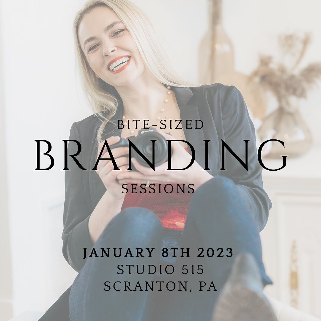 🚨 ATTN SMALL BUSINESSES 🚨

Bite-sized branding sessions are live! Perfect for small business owners like photographers, life coaches, makers, fitness coaches, stylists, content creators, or artists who want to level up their social media images for