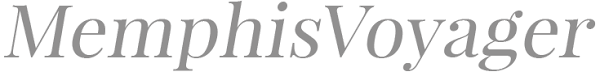 Text reading 'MemphisVoyager' in stylized gray font.