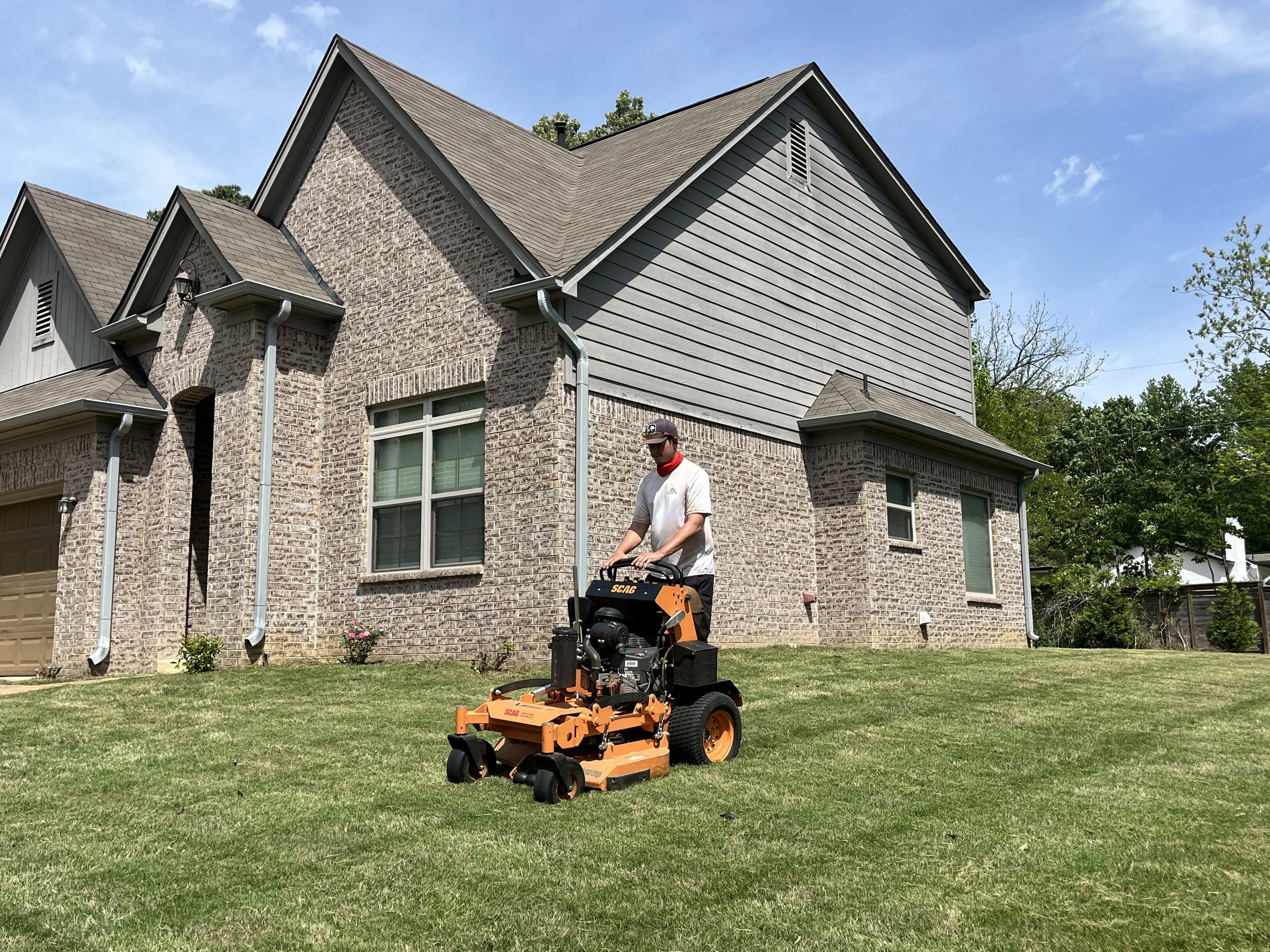 Mr. C's Lawn Care Mowing Lawn