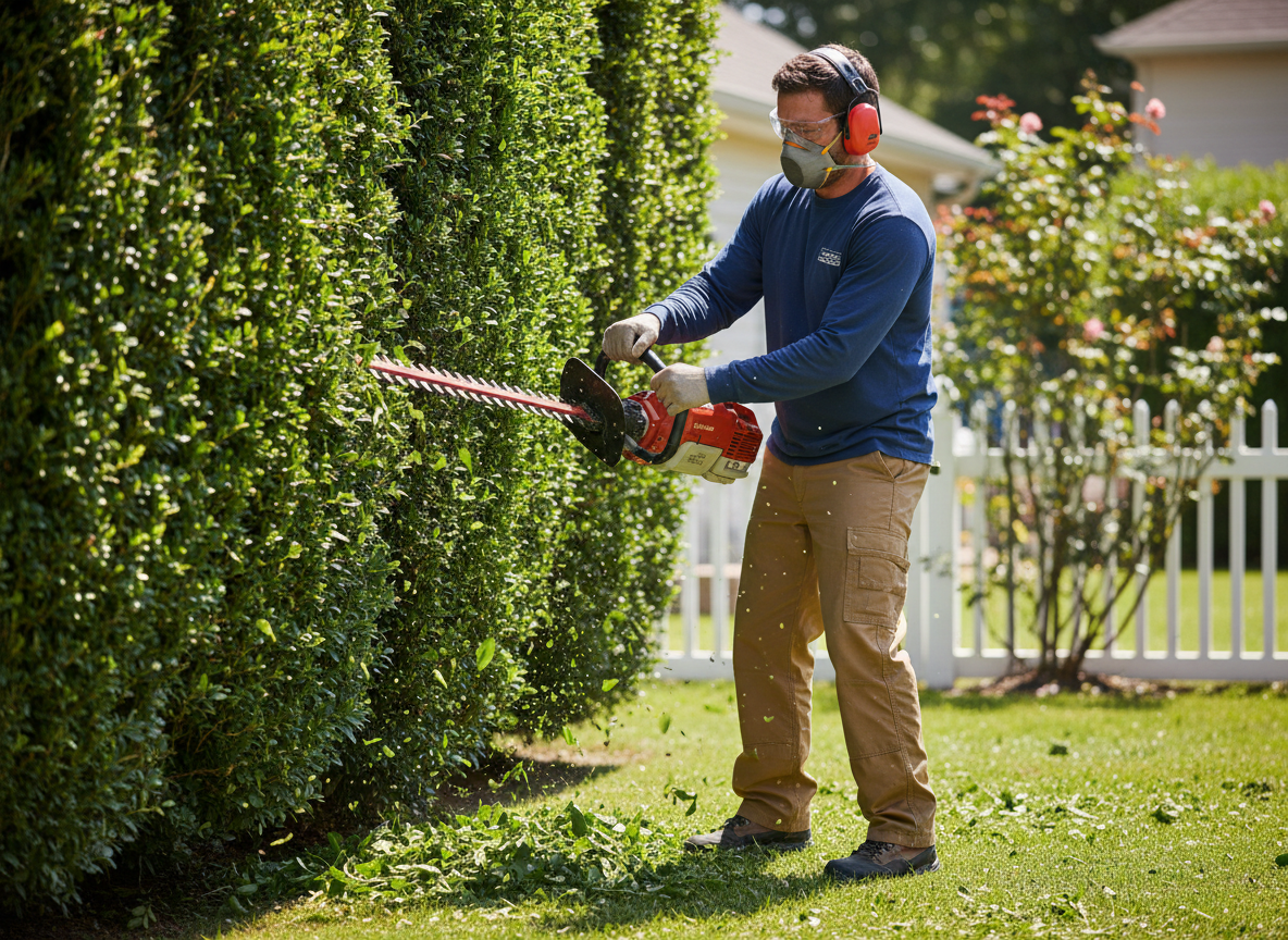 Professional hedge trimming in Memphis TN