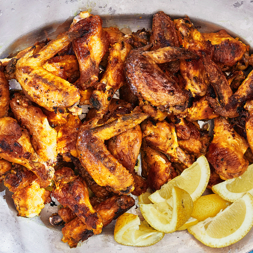 Crispy Turmeric and Pepper Spiced chicken wings
