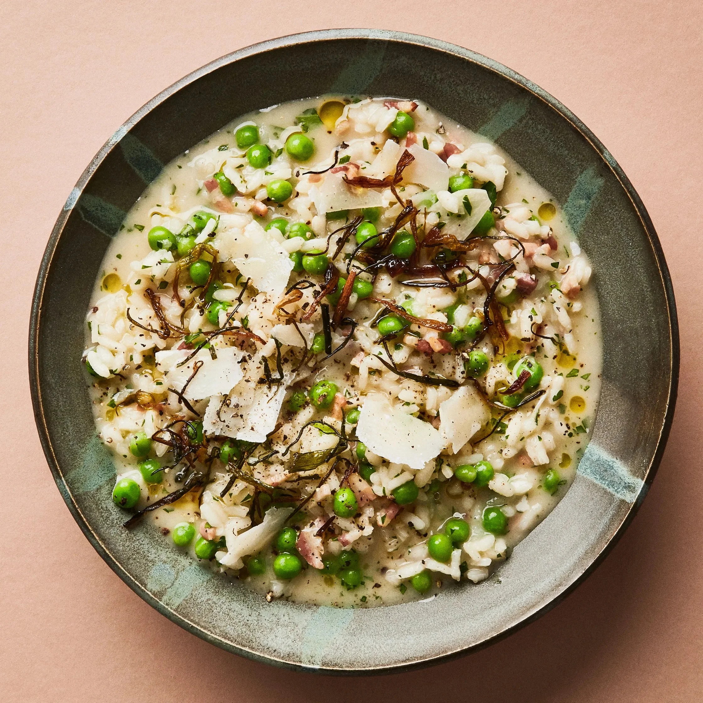 Risi e Bisi ( Italian rice and peas)
