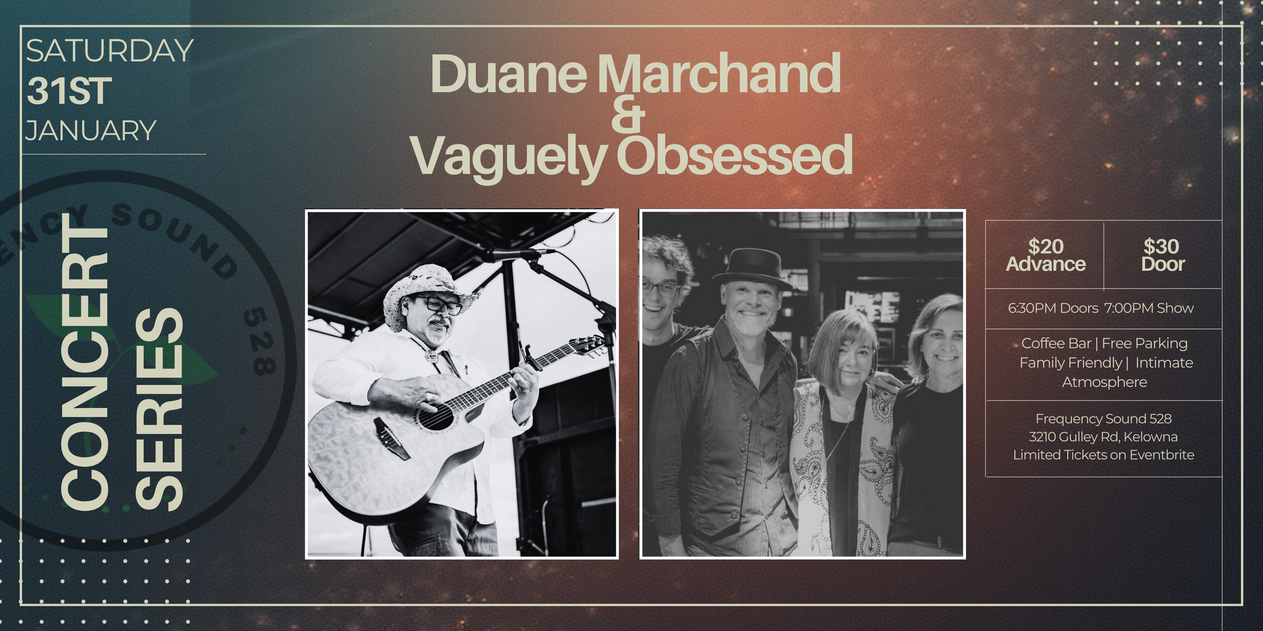 CONCERT SERIES: Duane Marchand & Vaguely Obsessed