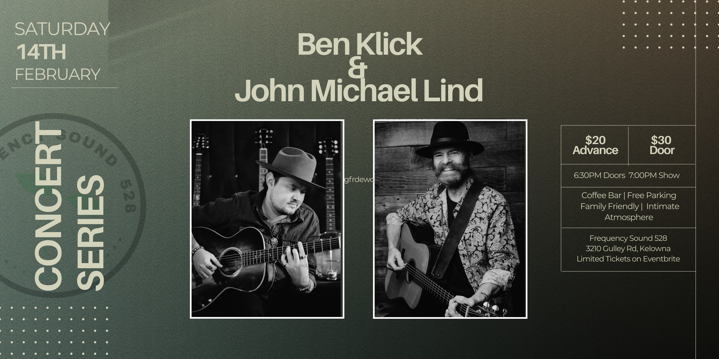 CONCERT SERIES: Ben Klick & John Michael Lind