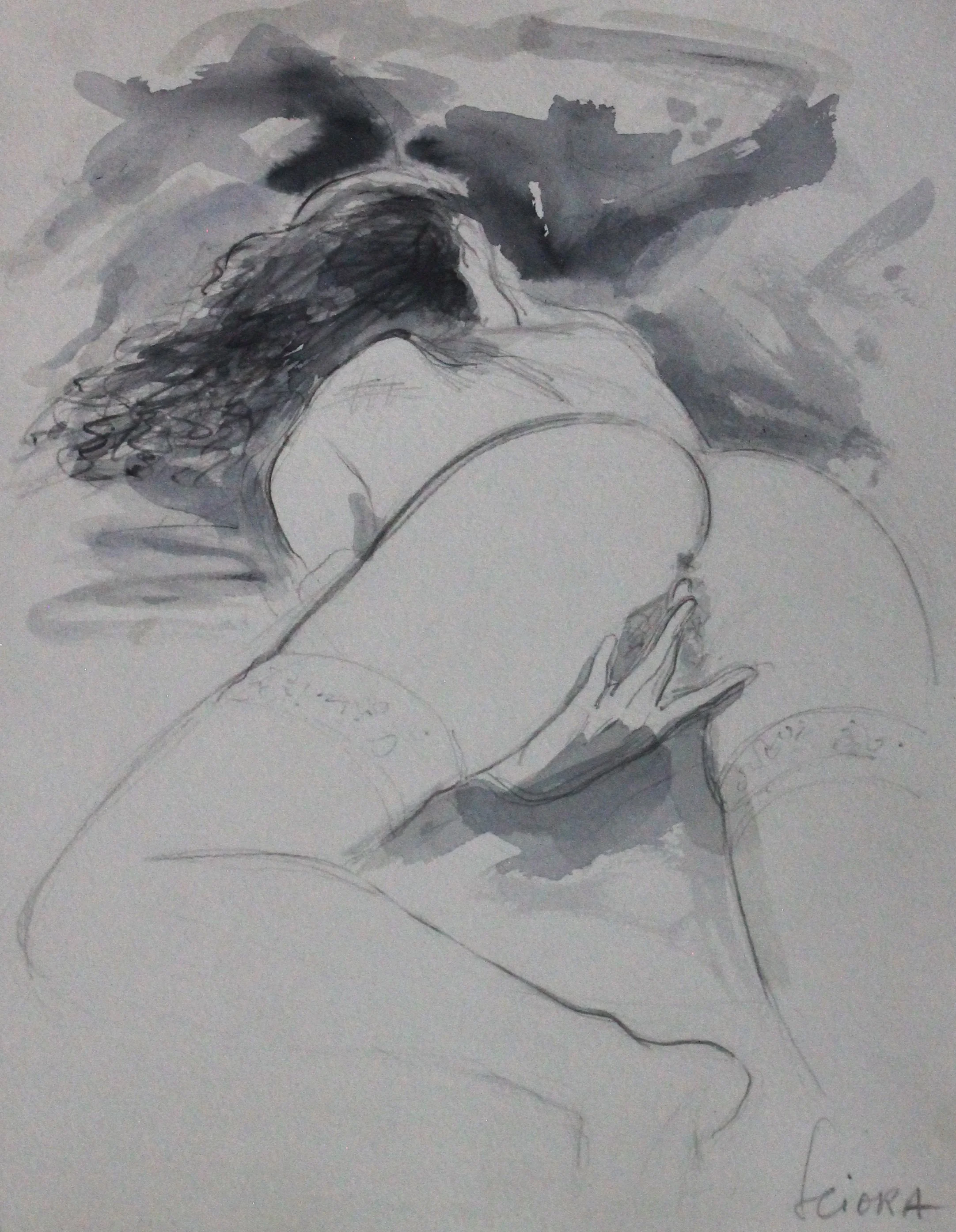 Daniel Sciora, the artist.
Mixed media.Pensil, ink, guash on paper.USD $300 per piece