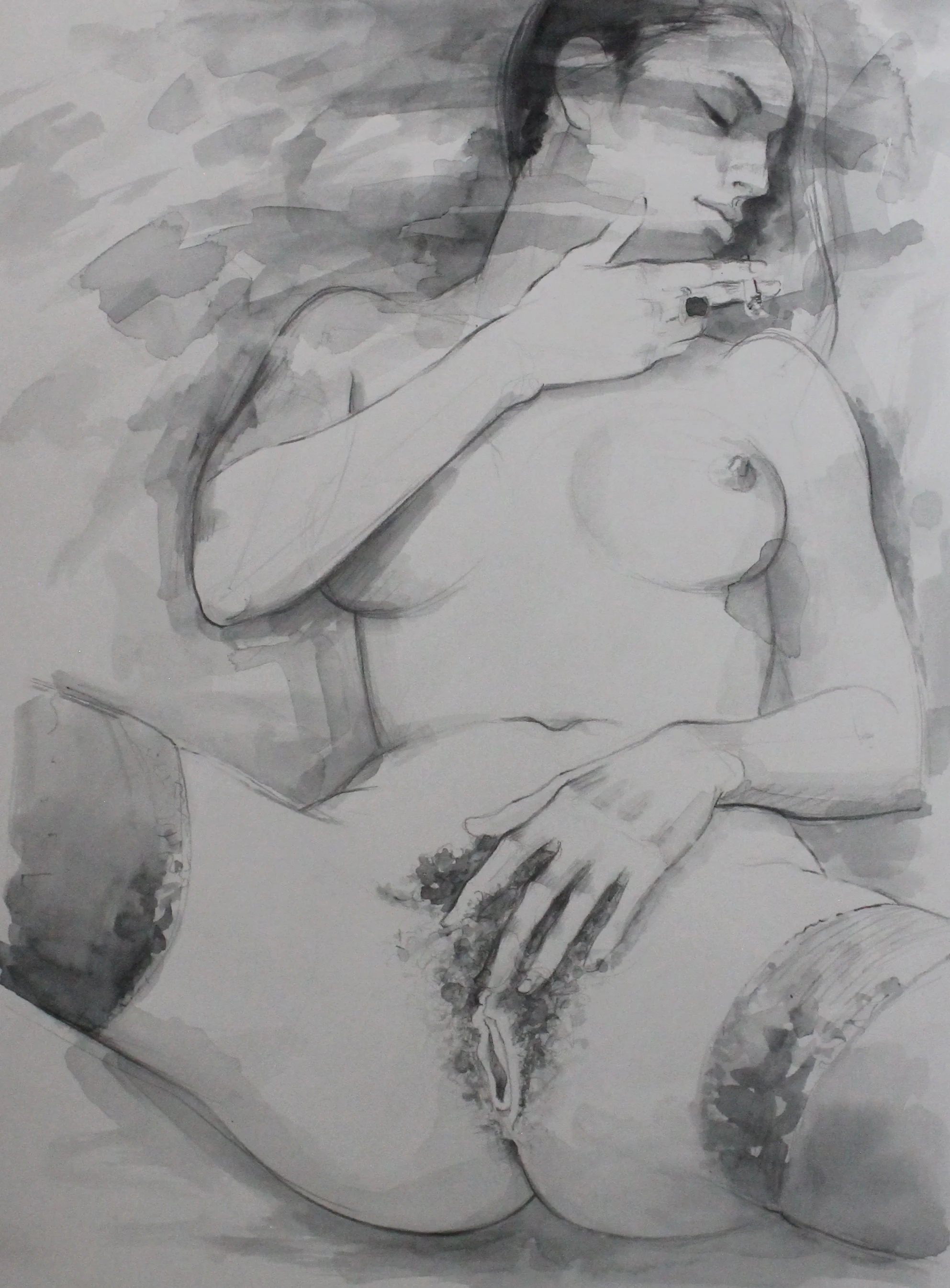 Daniel Sciora, the artist.
Mixed media.Pensil, ink, guash on paper.USD $300 per piece