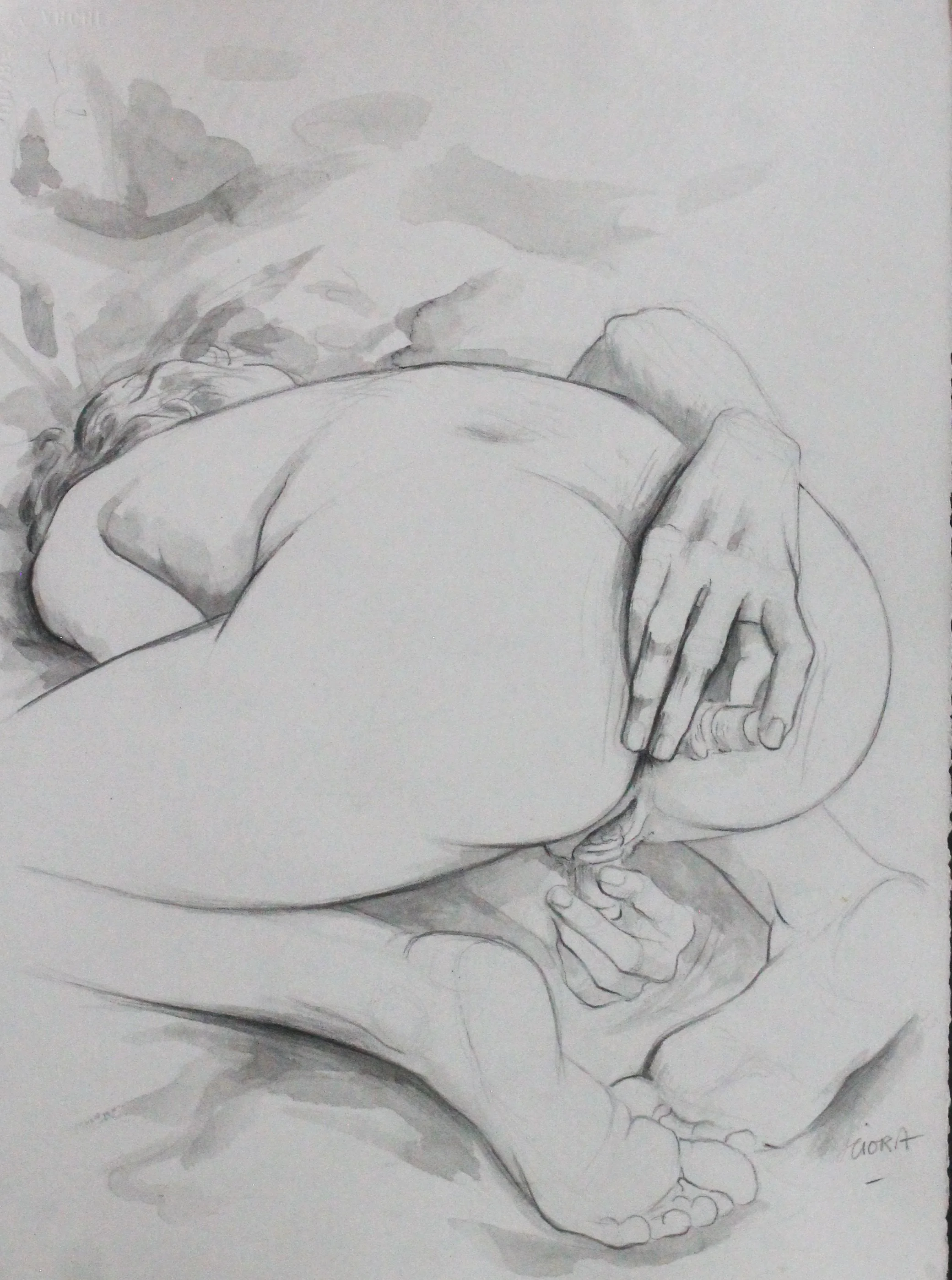 Daniel Sciora, the artist.
Mixed media.Pensil, ink, guash on paper.USD $300 per piece