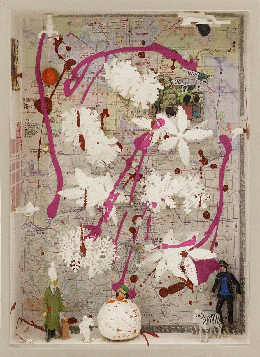 Gustavo Sorzano
Serie Partituras Mentales "LAS PESADILLAS DE HADDOCK"
Ensamblajes Homenaje a Hergé y Joseph Cornell
Edición: Cajas # 20-31
Medidas: 33 x 43 x 10 cm
2019 – 2022