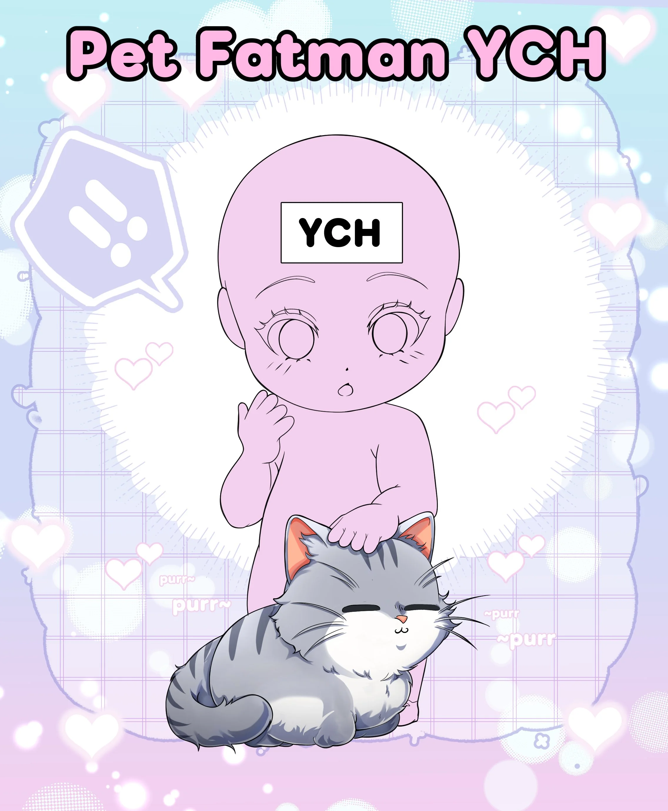 YCH- Petting Fatman Chibi [Digital Only!!]