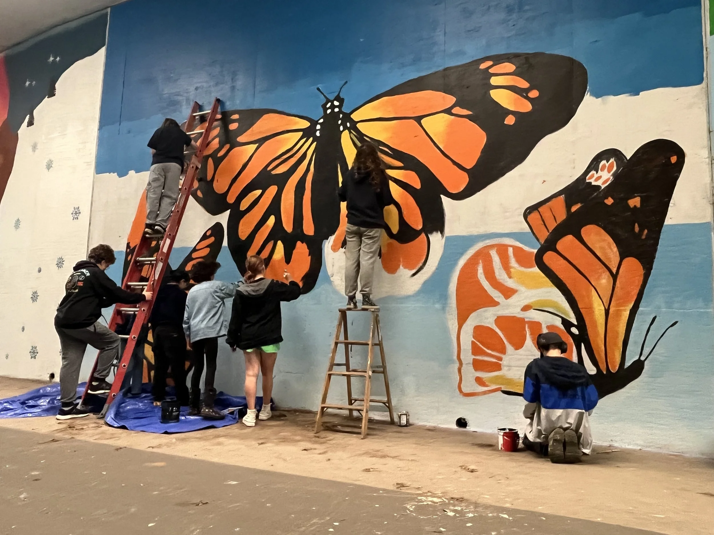Painting Possibility: NESA Students Finish New Mural in Lebanon Tunnel