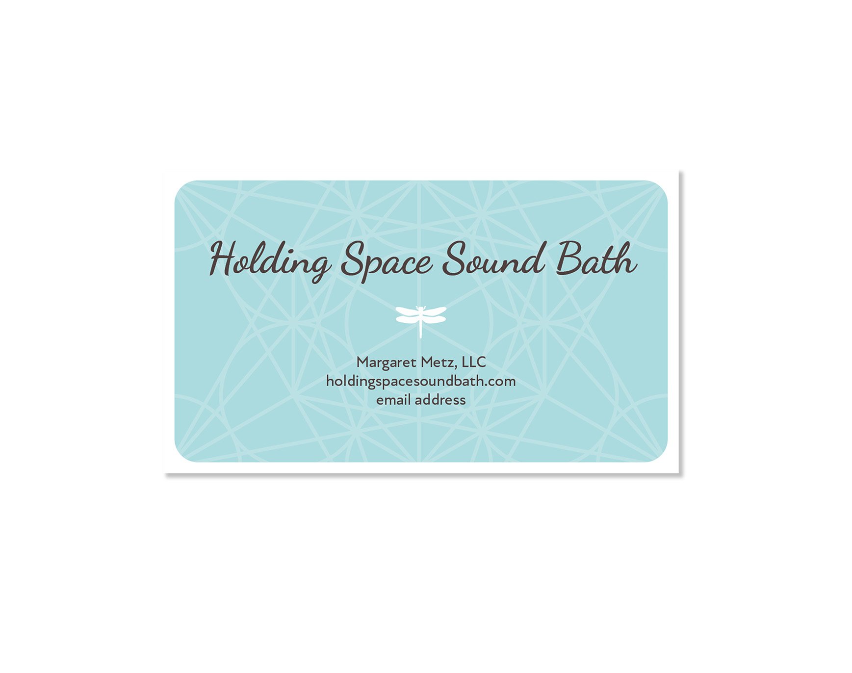 Holding Space Sound Bath business card concept 4