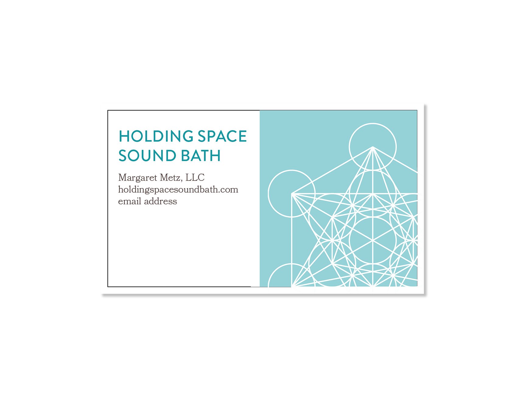 Holding Space Sound Bath business card concept 3
