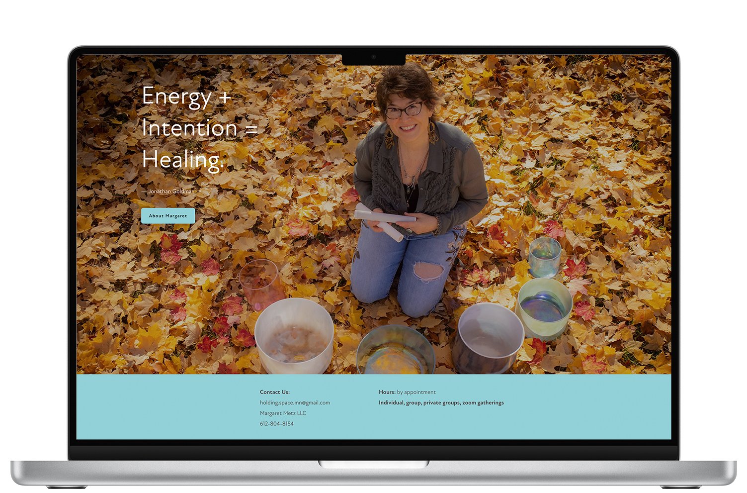 Holding Space Sound Bath Landing Page, Lower Section