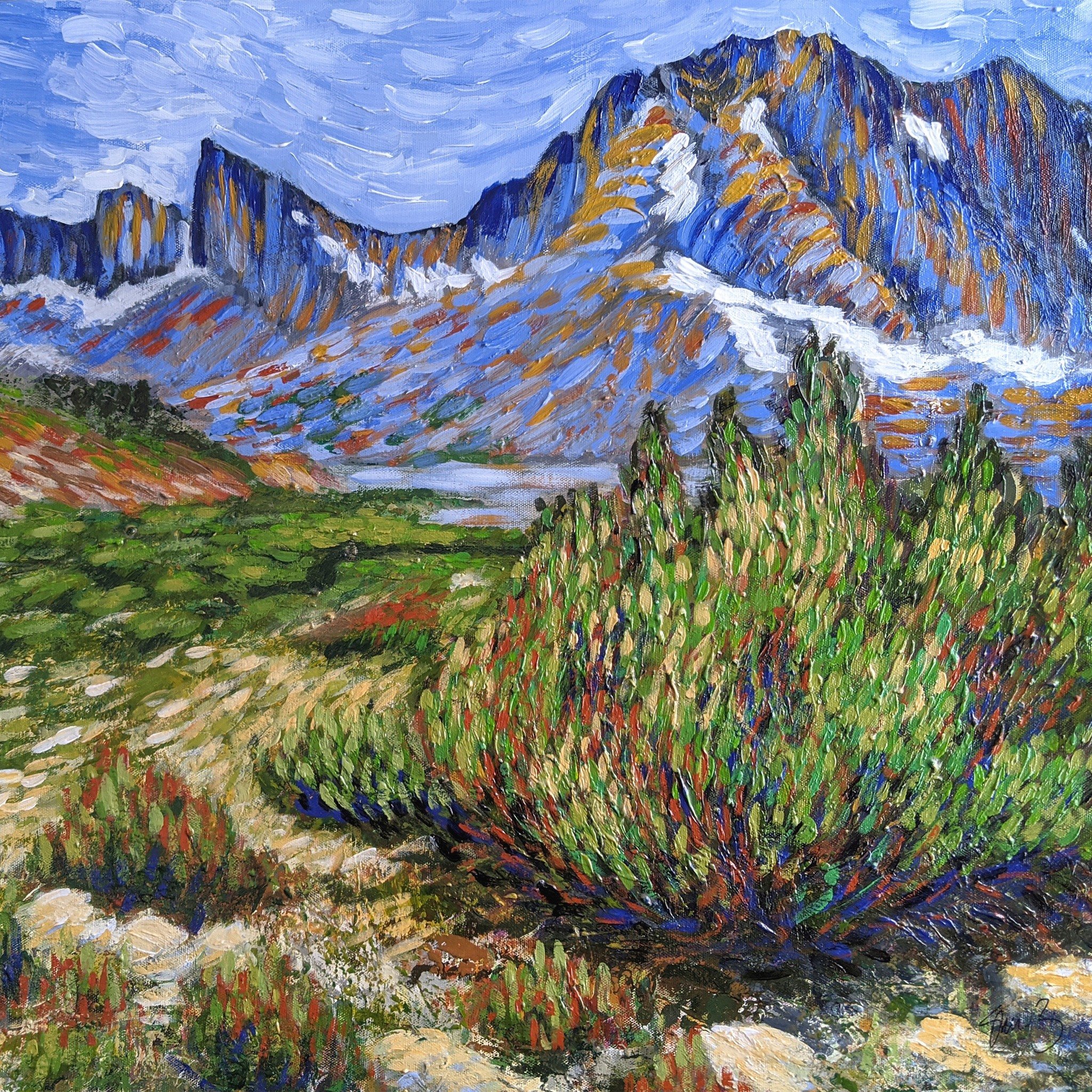 &ldquo;May your trails be crooked, winding, lonesome, dangerous, leading to the most amazing view. May your mountains rise into and above the clouds.&rdquo;

 ― Edward Abbey

#earthday2023 #windriver #acrylicpainting #localartist