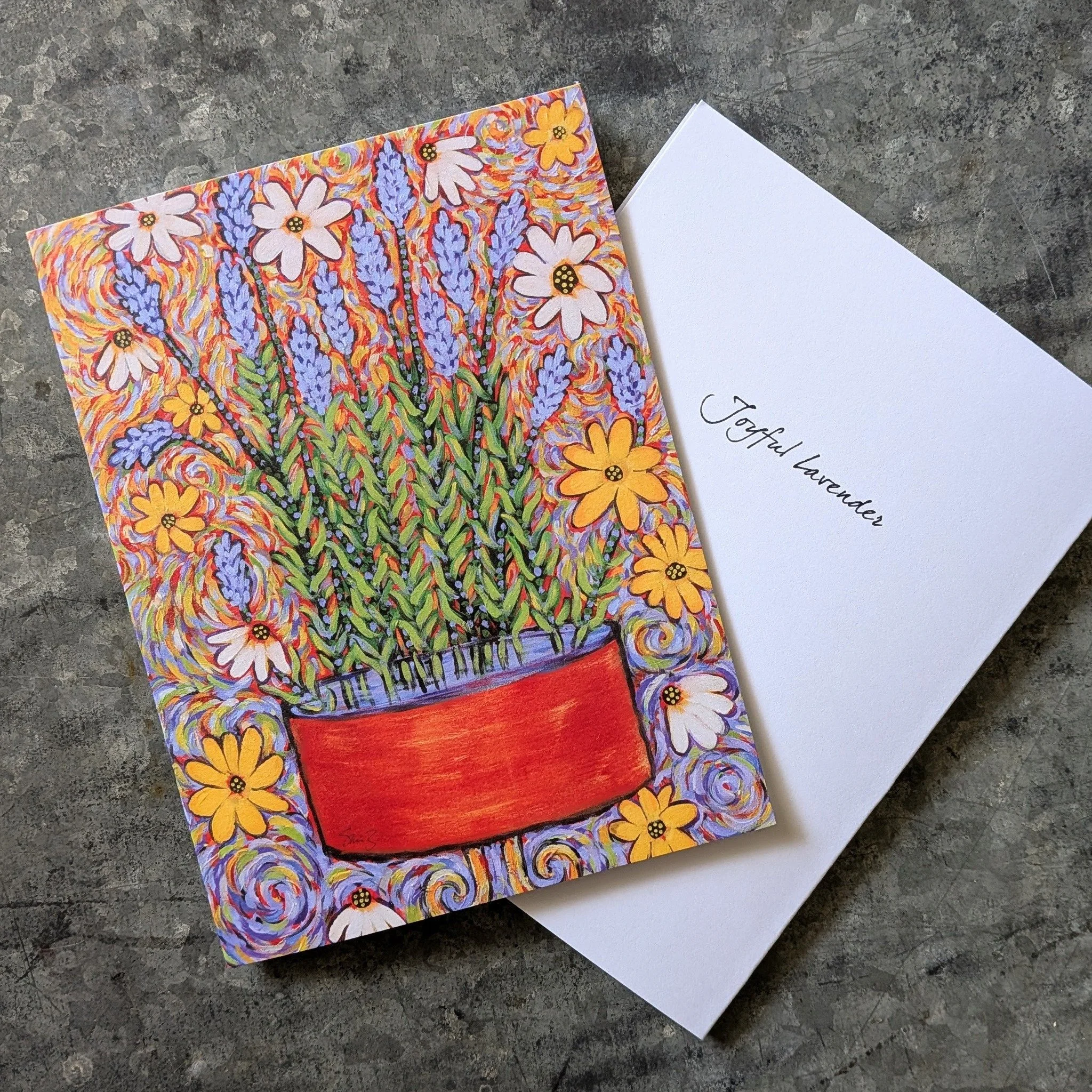 ✨ New in the studio! ✨ I’ve had a few requests for greeting cards, so I’m testing out these first four designs—printed on premium smooth white cardstock, blank inside, with the artwork title on the back, and paired with kraft paper