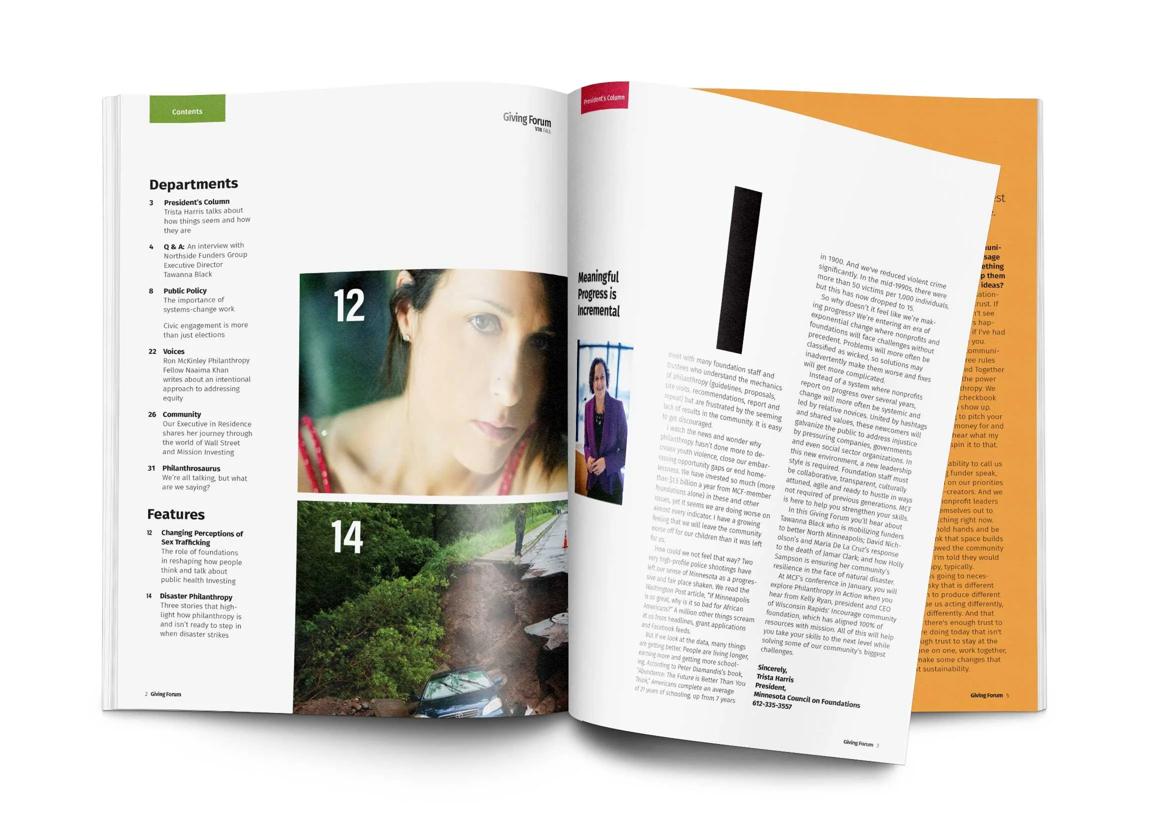 Giving Forum, V38 Fall, TOC, President's Column